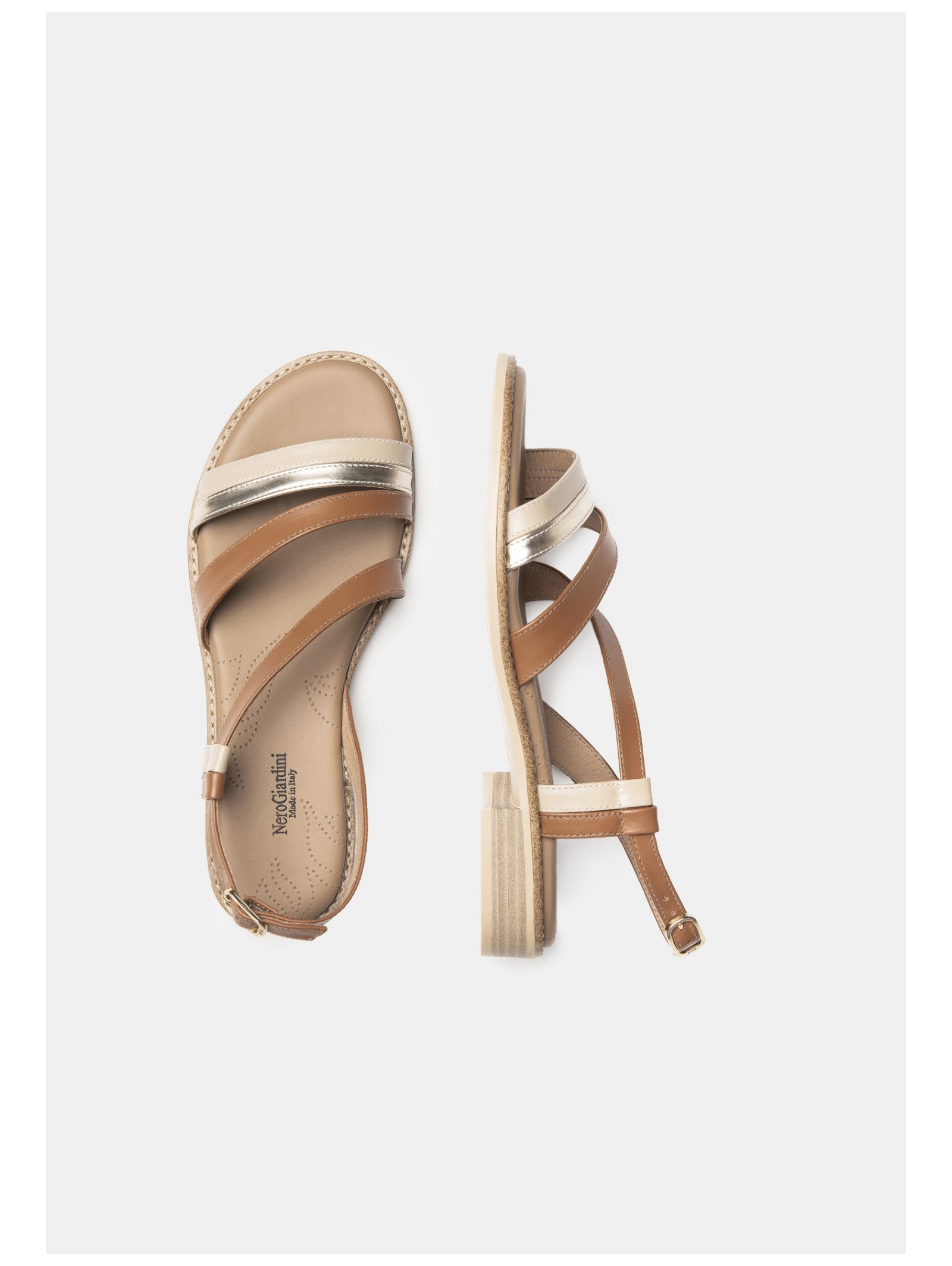 Nero Giardini Riemchensandale »Nero Giardini Sandalen Leder/Textil«