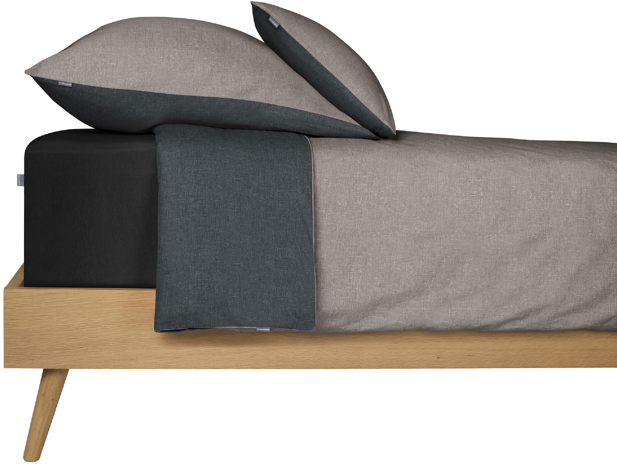 Schiesser "Doubleface aus weicher Baumwolle mit edlem Melangeeffekt in Wend günstig online kaufen