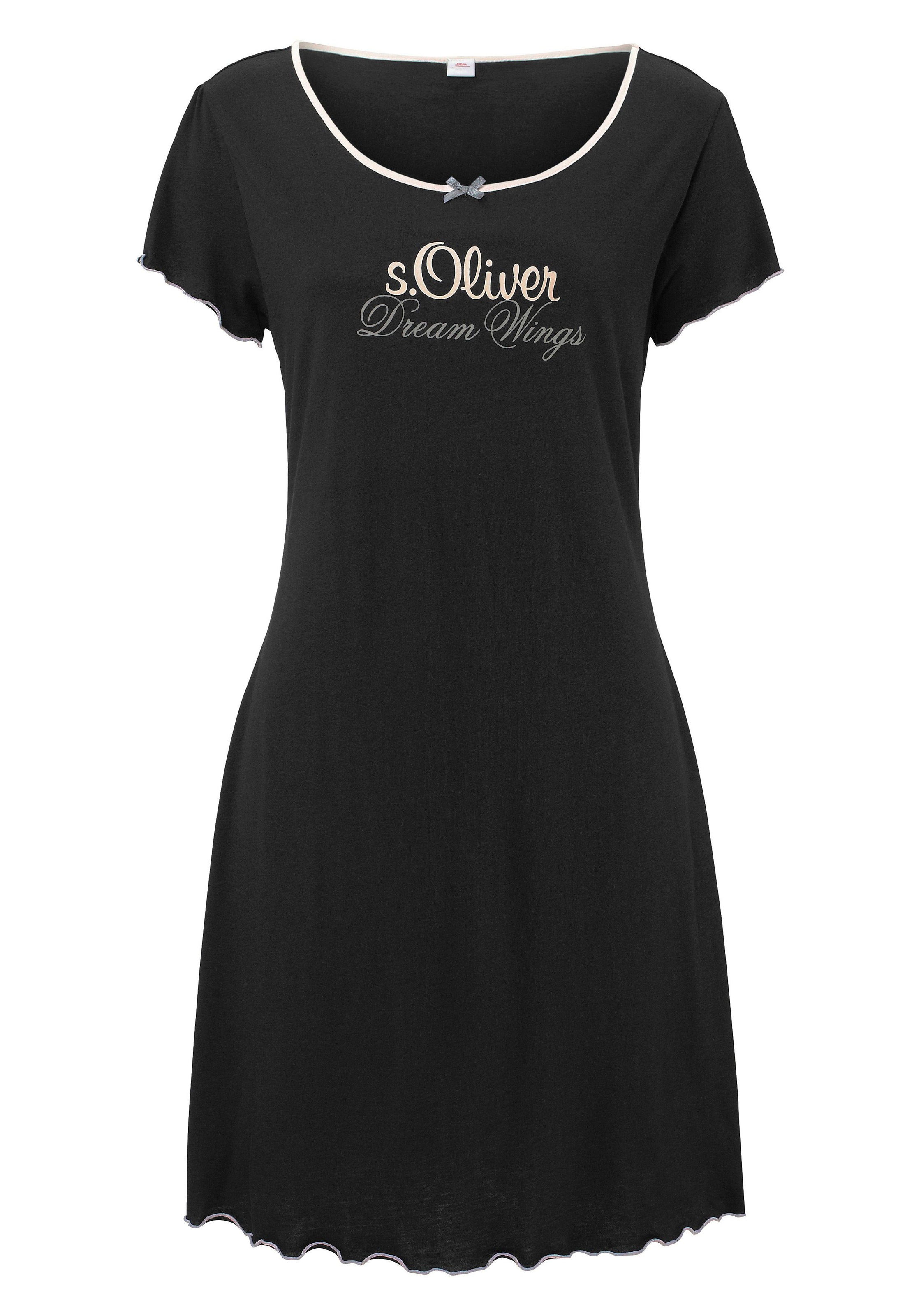 s.Oliver Nachthemd 1-teilig, mit Rundhalsausschnitt günstig online kaufen