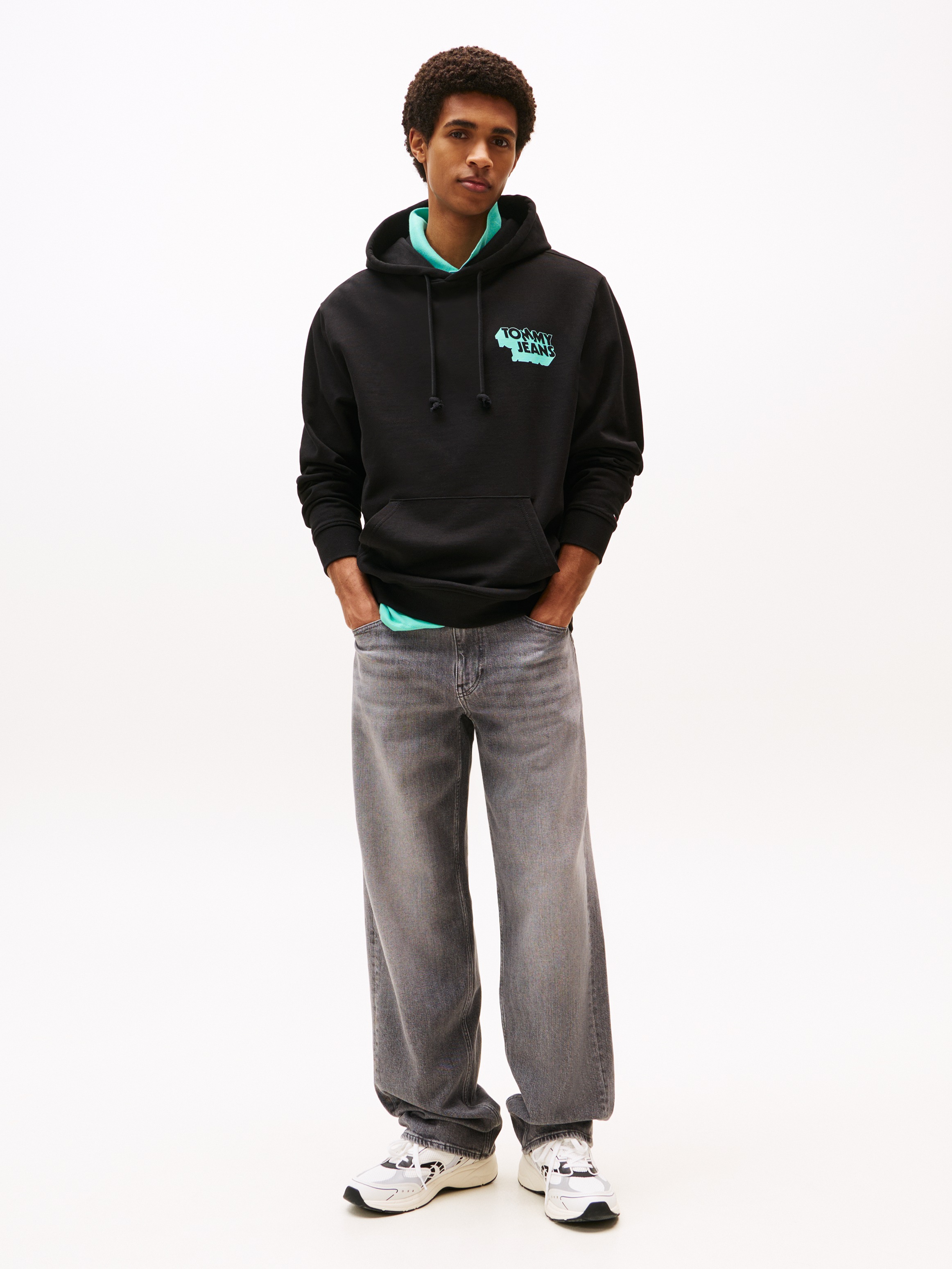 Tommy Jeans Kapuzensweatshirt "TJM STACK BACK LOGO HOODIE EXT", Mit Rundhal günstig online kaufen