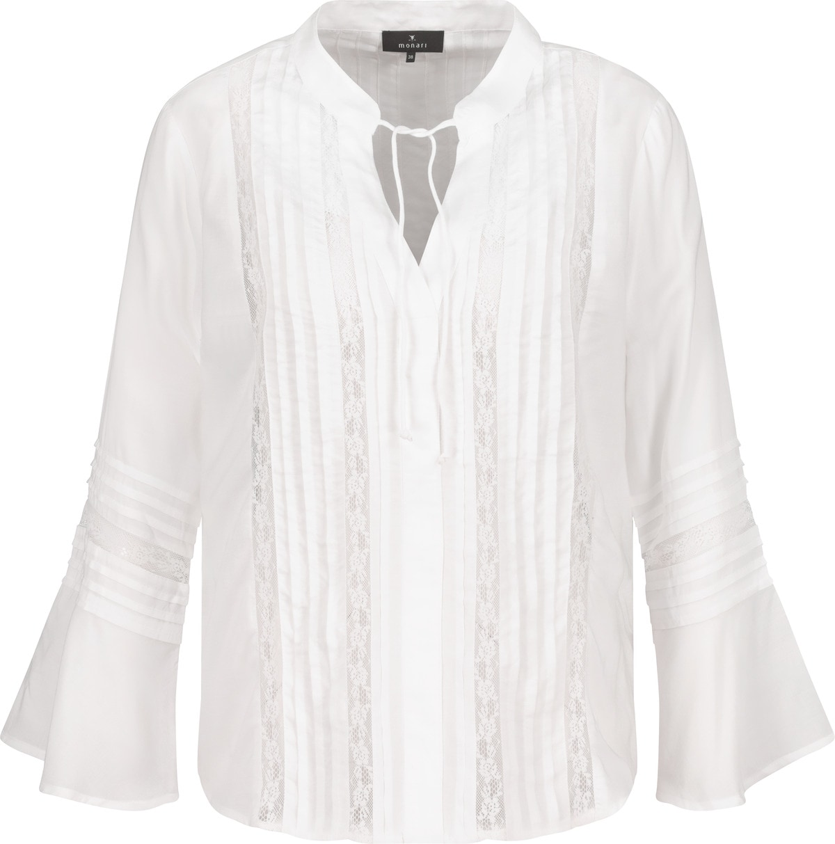 Monari Spitzenbluse »Bluse Spitze«, Mit V-Ausschnitt