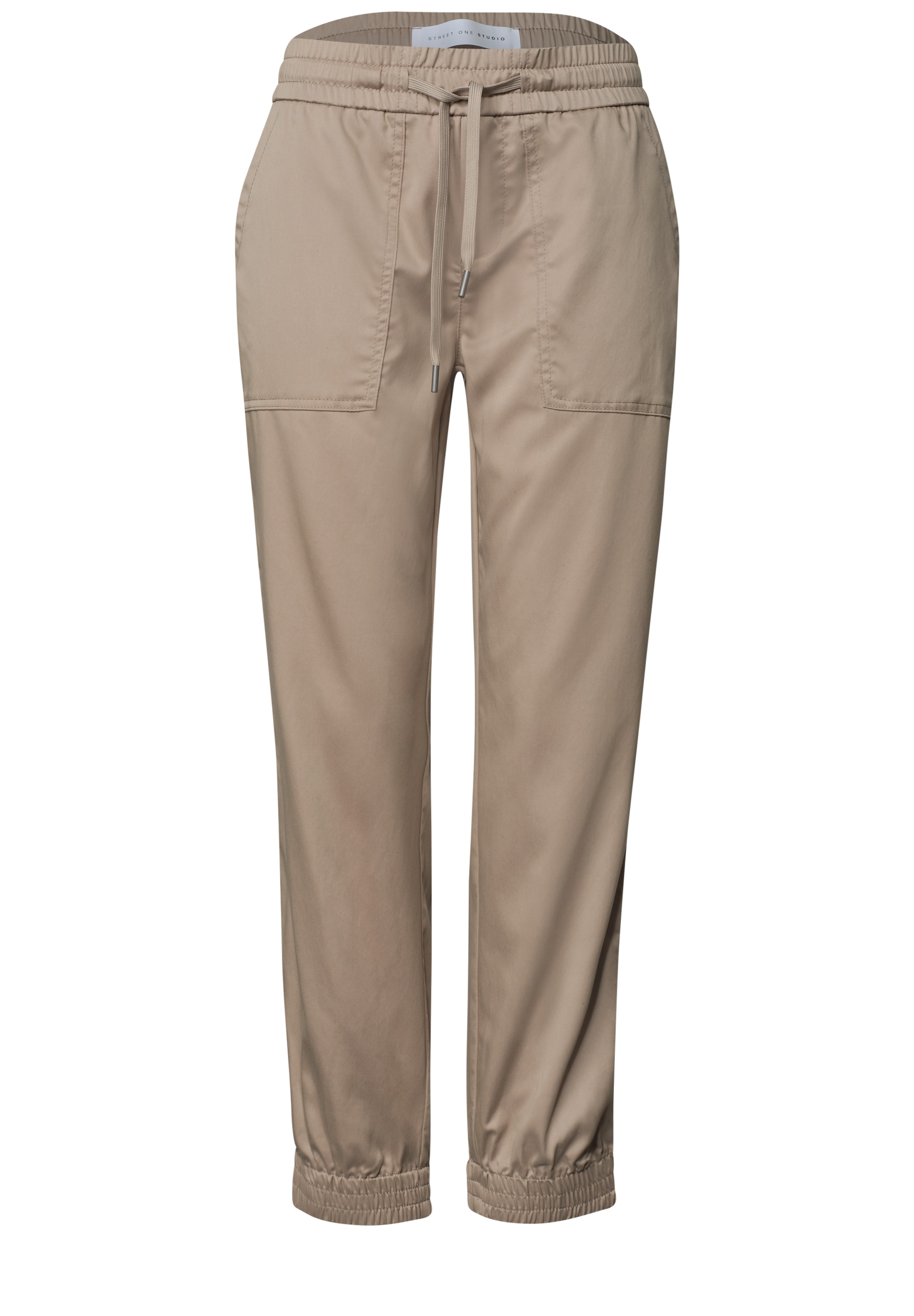 STREET ONE STUDIO Jogger Pants  Elastikbund mit Tunnelzug