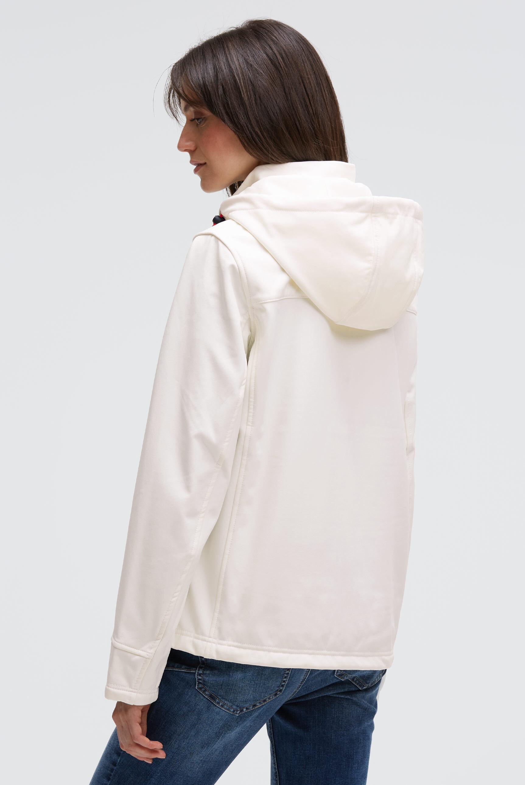 SOCCX Softshelljacke mit Kapuze mit Fleecefutter