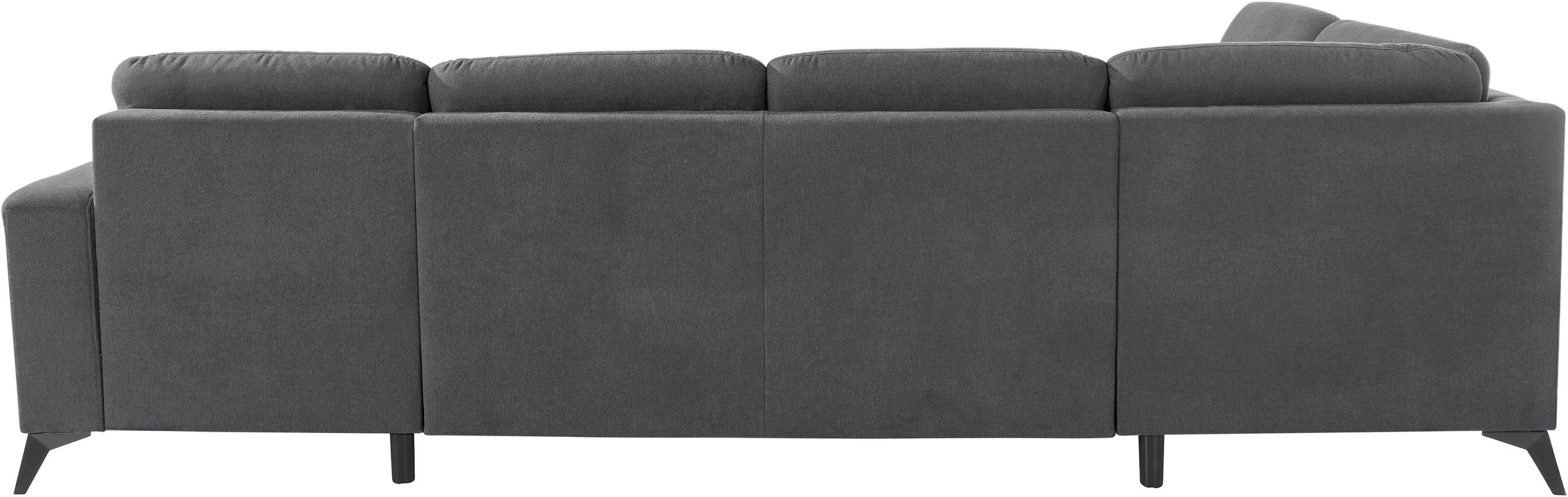 Home Affaire Lolland U-Shape Sofa Anthracite Grey 3
