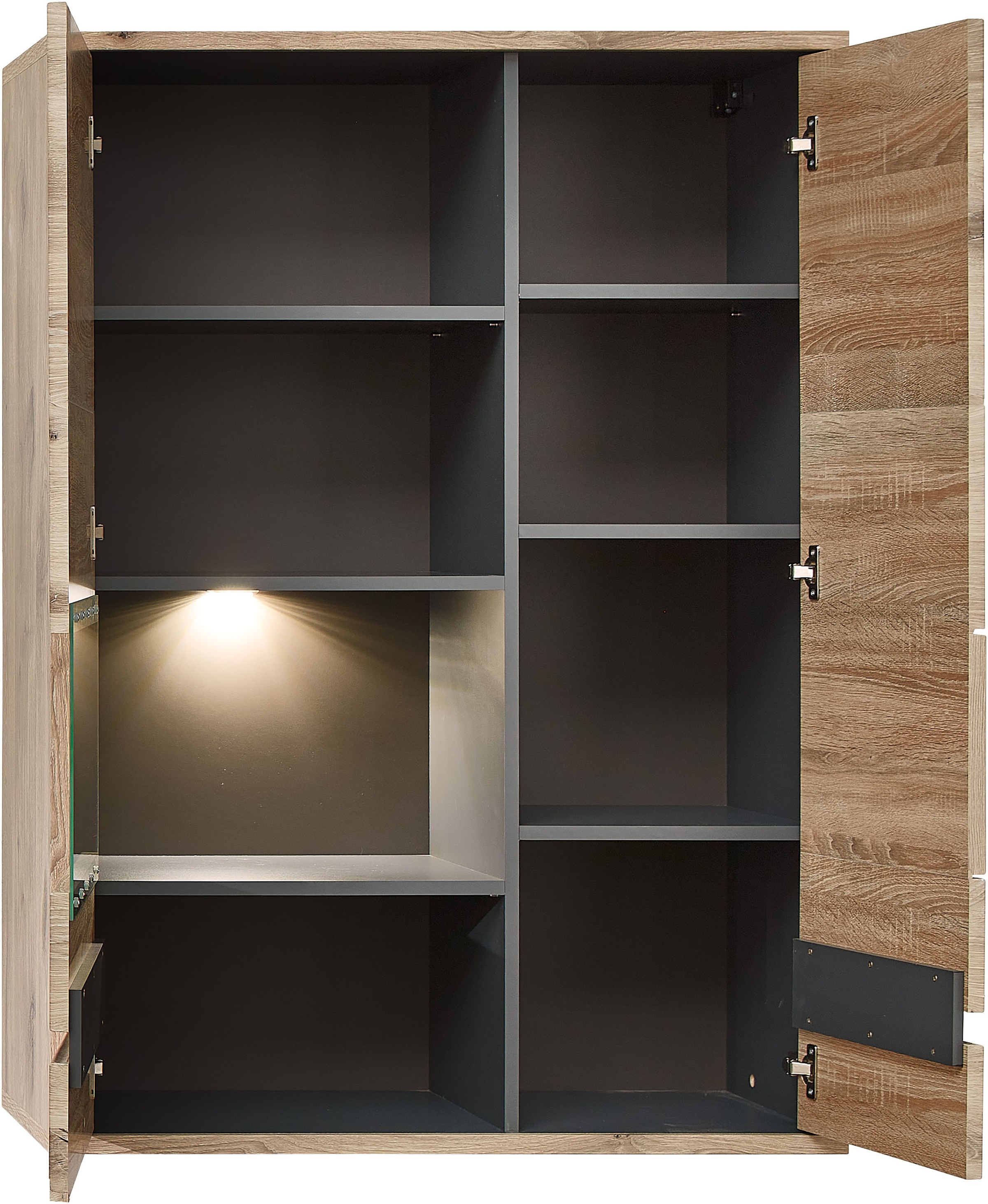 Innostyle Wohnwand »BELLANO«, (Komplett-Set, 4 St.), inkl. LED-Beleuchtung