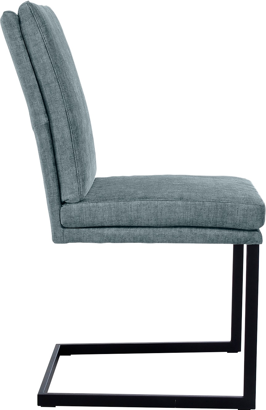 Thumbnail - K+W Komfort & Wohnen Freischwinger () stabiles Hochkantrohr, Untergestell in Edelstahloptik oder schwarz