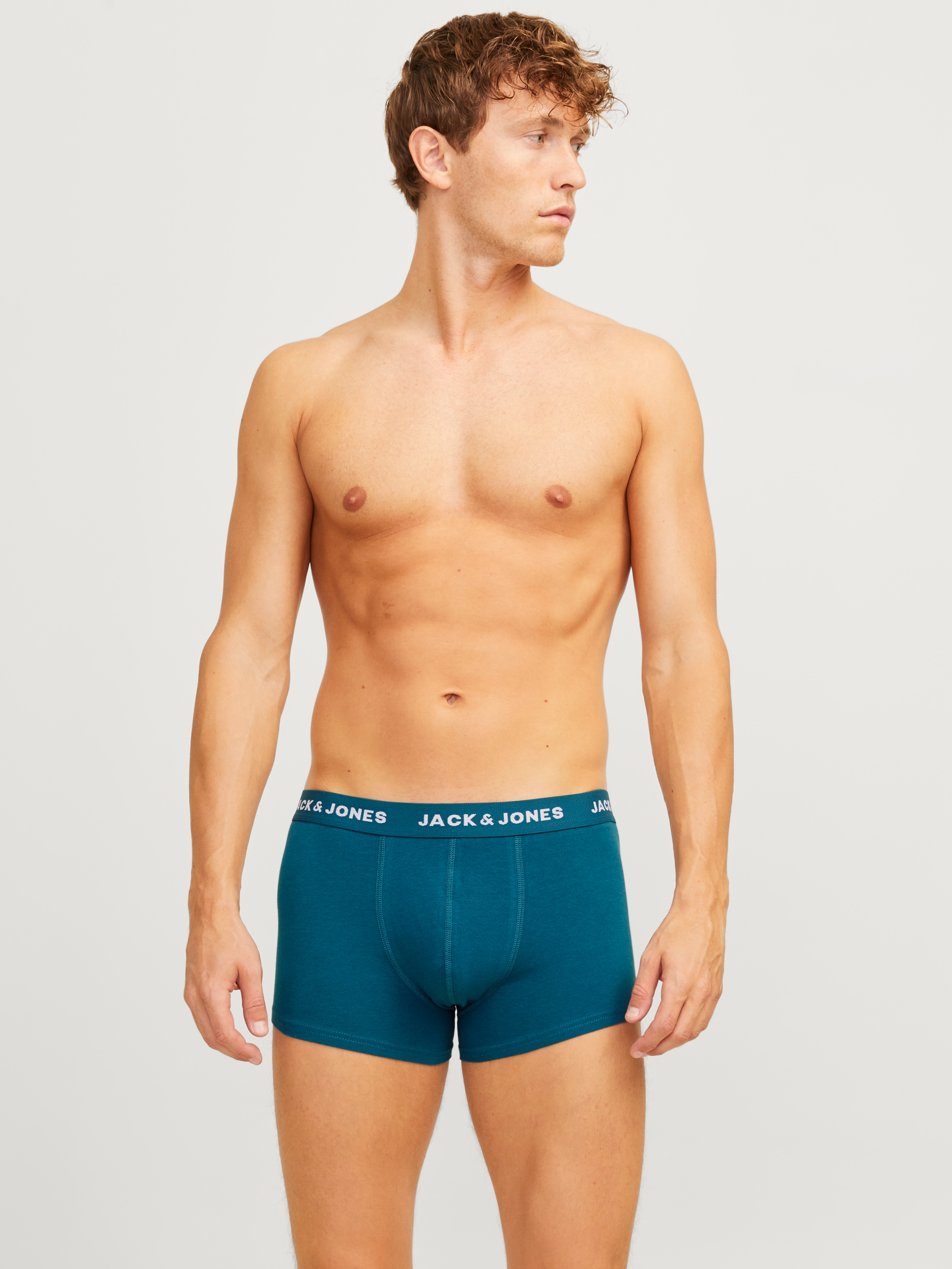 Jack & Jones Trunk »JACTEO – Elastische Boxershorts mit Stretch und Bund« Packung, 5 Stk. tlg., bedruckt, modisch, regular fit, Jersey