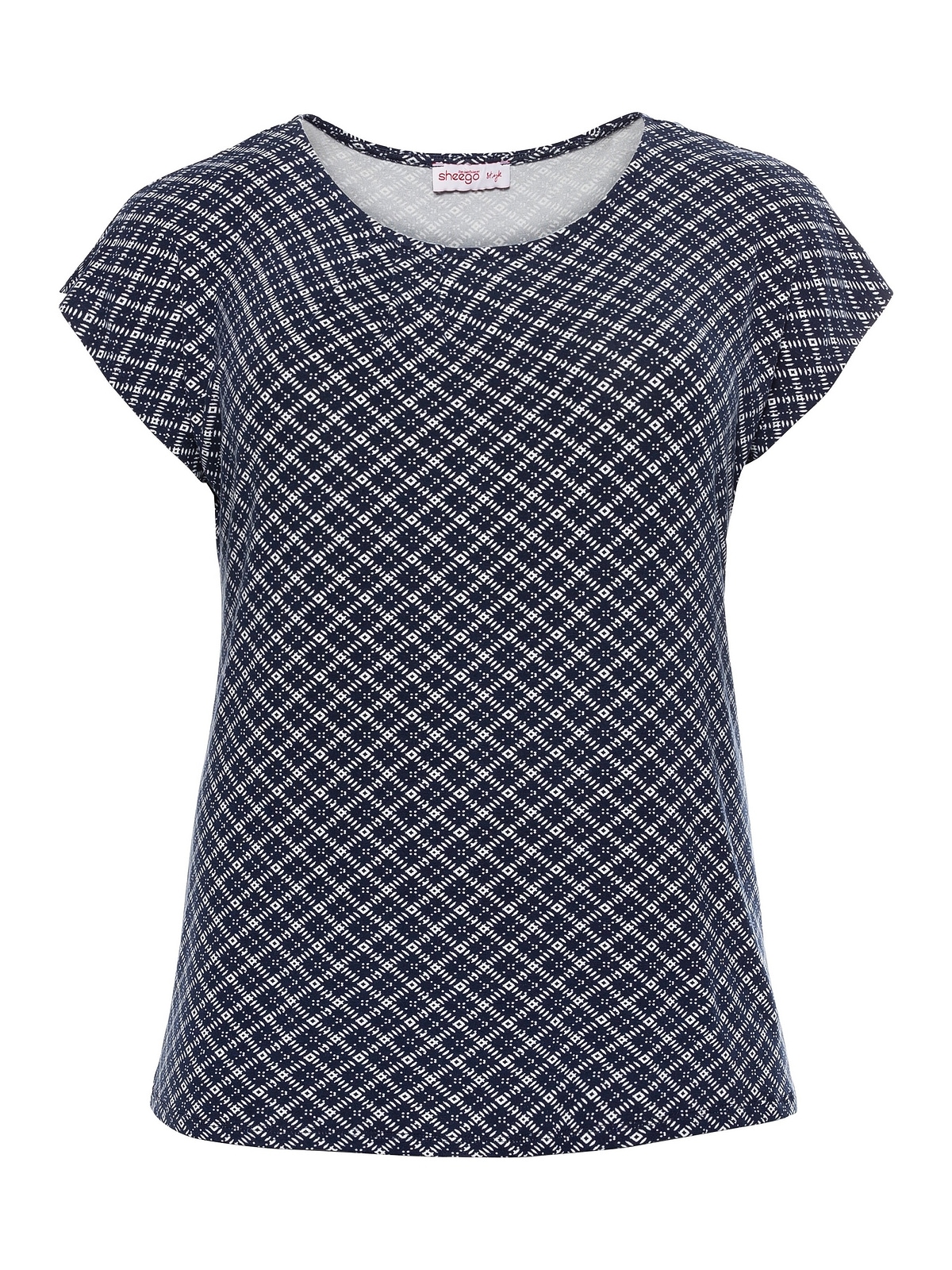 Sheego T-Shirt Viskosemix BAUR »Große gelegten kaufen aus mit Größen«, Falten, angenehmem für 
