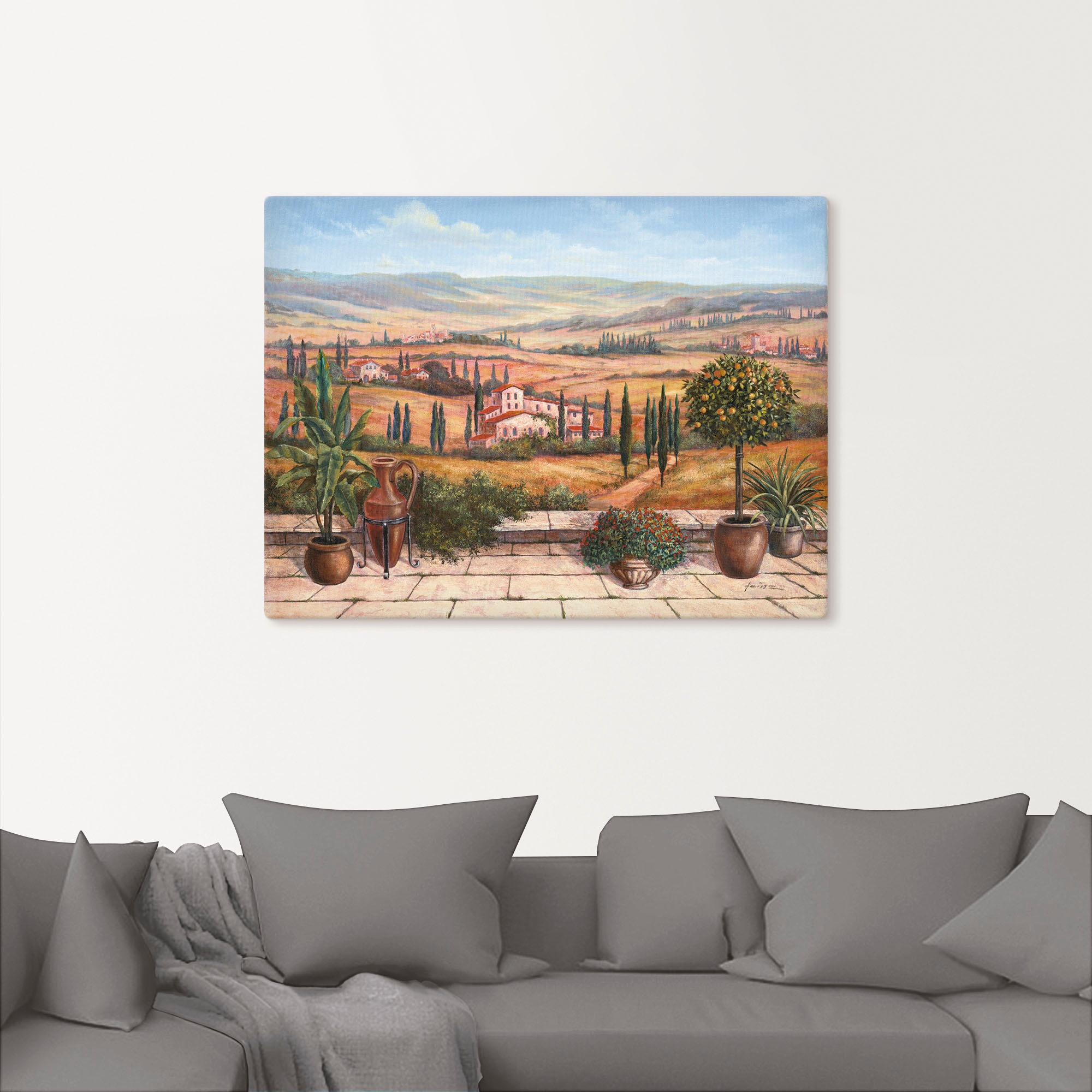 Artland Wandbild "Terrasse", Europa, (1 St.), als Alubild, Outdoorbild, Lei günstig online kaufen