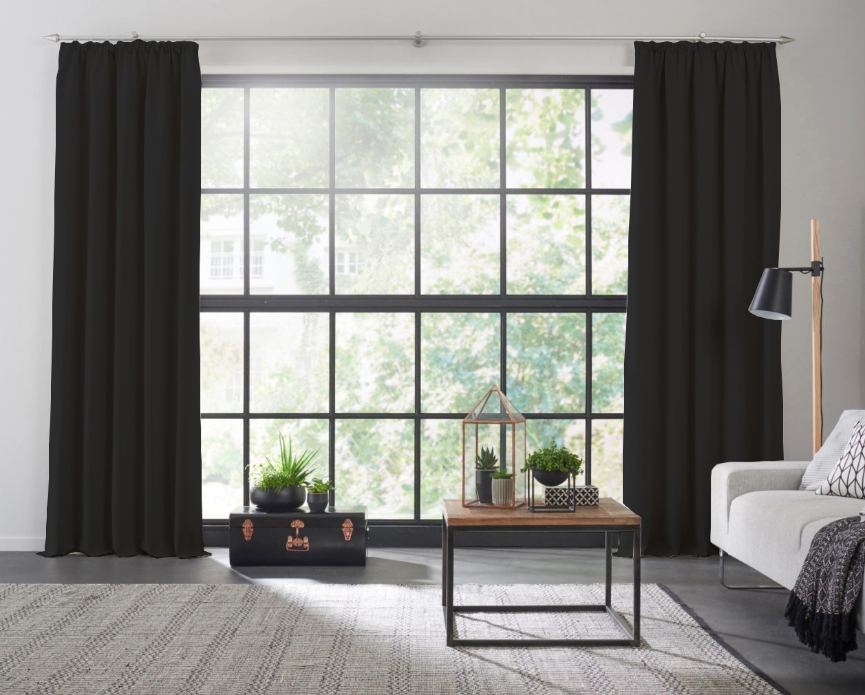 Wirth Vorhang "Dim out" Kräuselband 1 Stk. tlg. günstig online kaufen