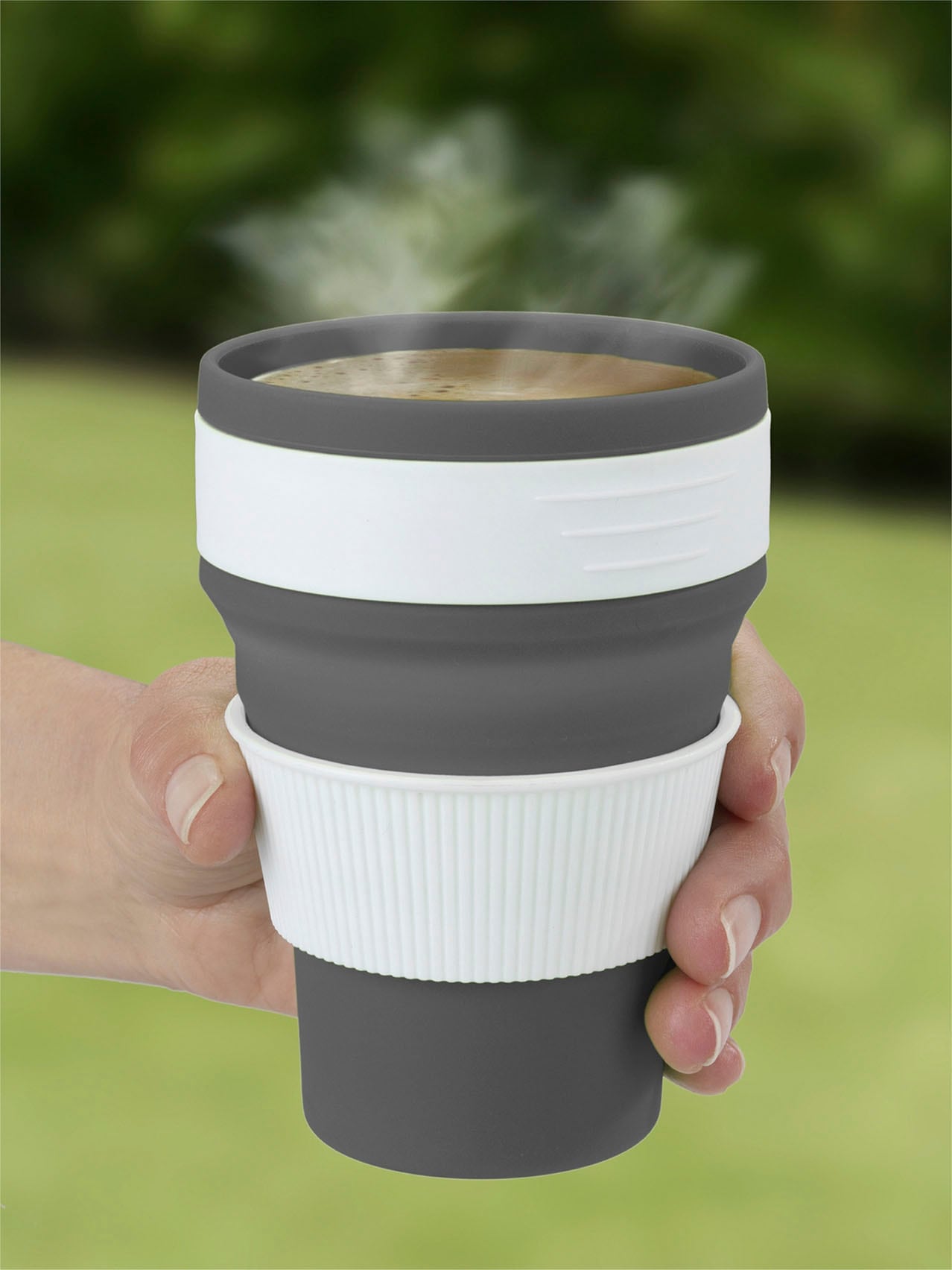 Maximex Coffee-to-go-Becher »Premium«, (Set, 2 teilig BAUR faltbar, 350 je | 2- ml, tlg.)