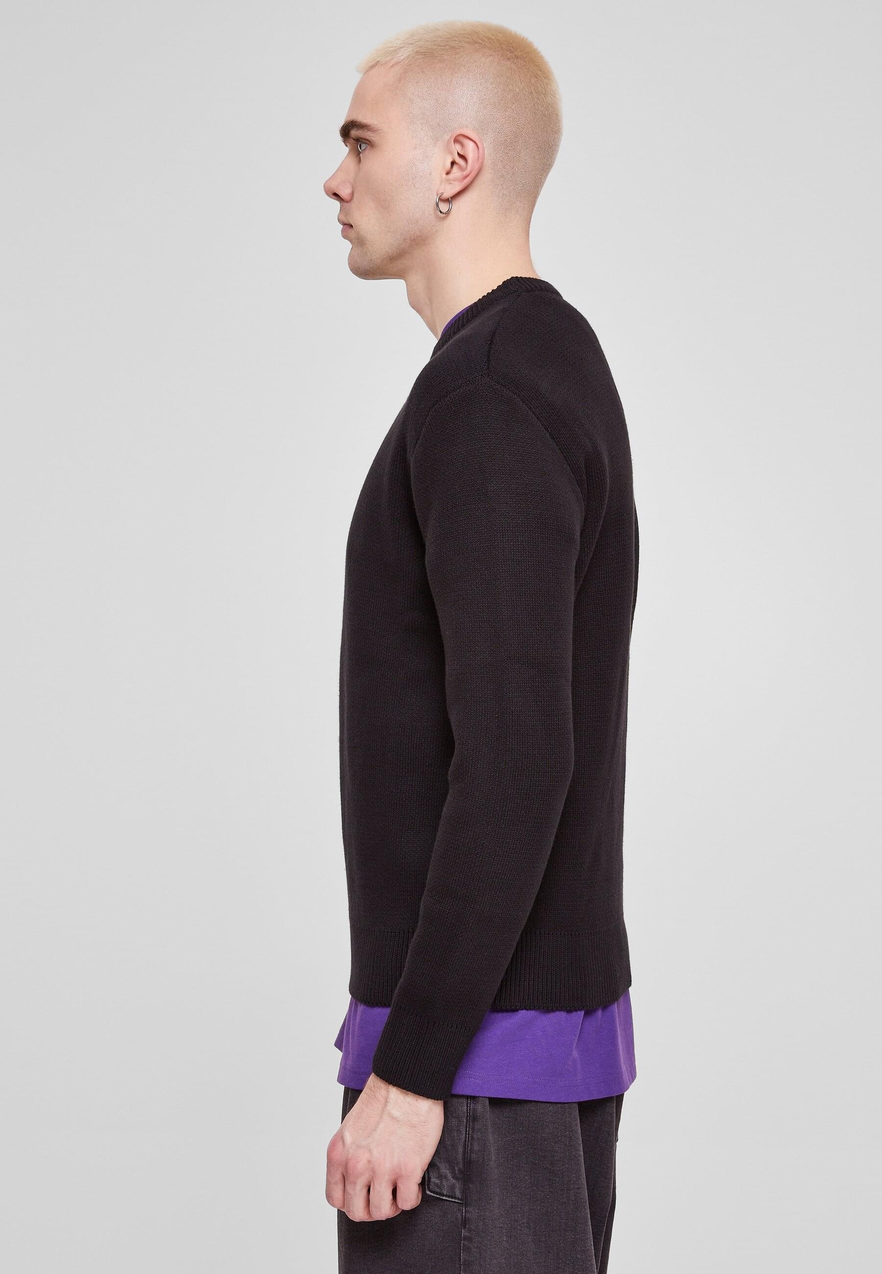 URBAN CLASSICS Rundhalspullover »Urban Classics Herren Heavy Oversized Sweater«, (1 tlg.)