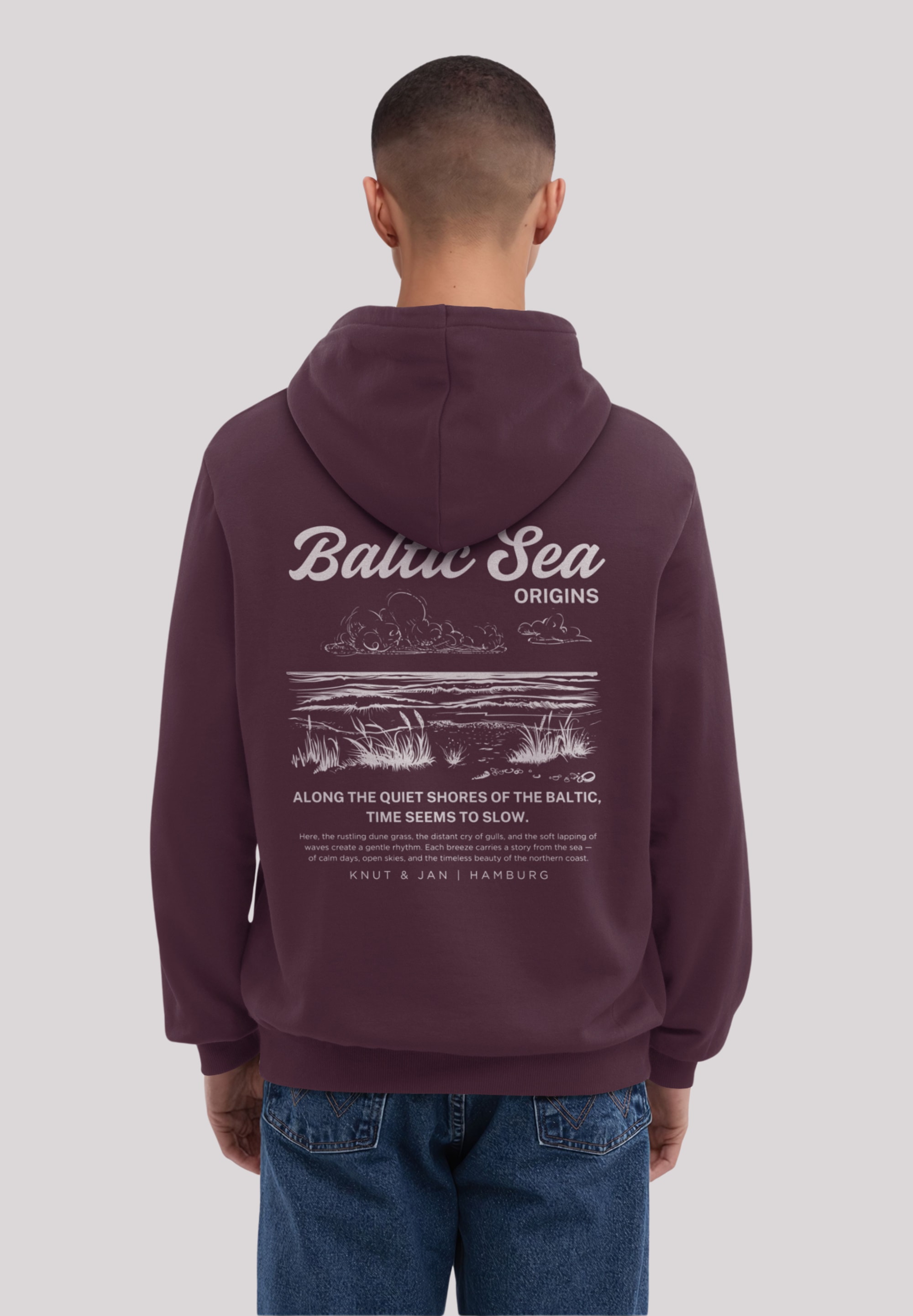 F4NT4STIC Kapuzenpullover »Knut & Jan Baltic Sea Origins«, Premium Qualität, Knut & Jan Hamburg