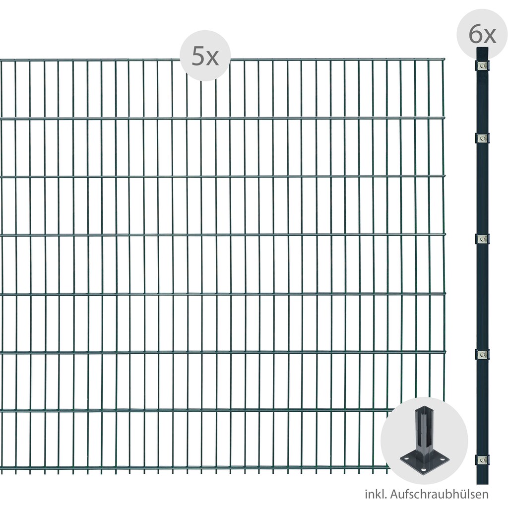 Arvotec Doppelstabmattenzaun »ESSENTIAL 143 zum Aufschrauben«