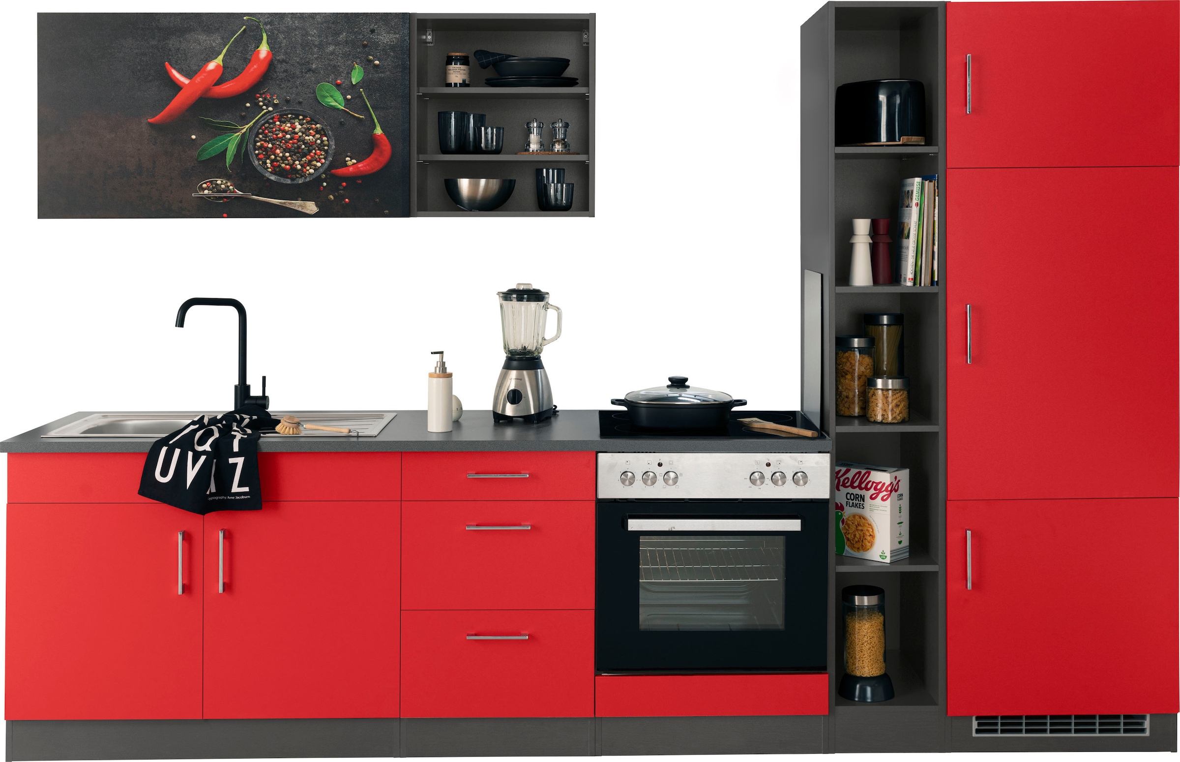 KOCHSTATION Küchenzeile "KS-Paris – Küchen mit einzigartigen Fotomotiven au günstig online kaufen