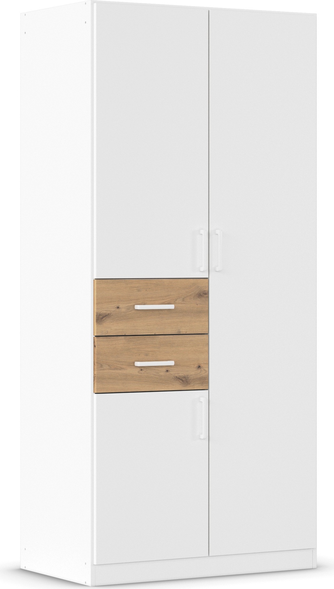 rauch Drehtürenschrank »Kleiderschrank Schrank Garderobe MAIKA mit Dekor-Front«, 2 Schubladen, in verschiedenen Breiten, Höhen, Farben, MADE IN GERMANY