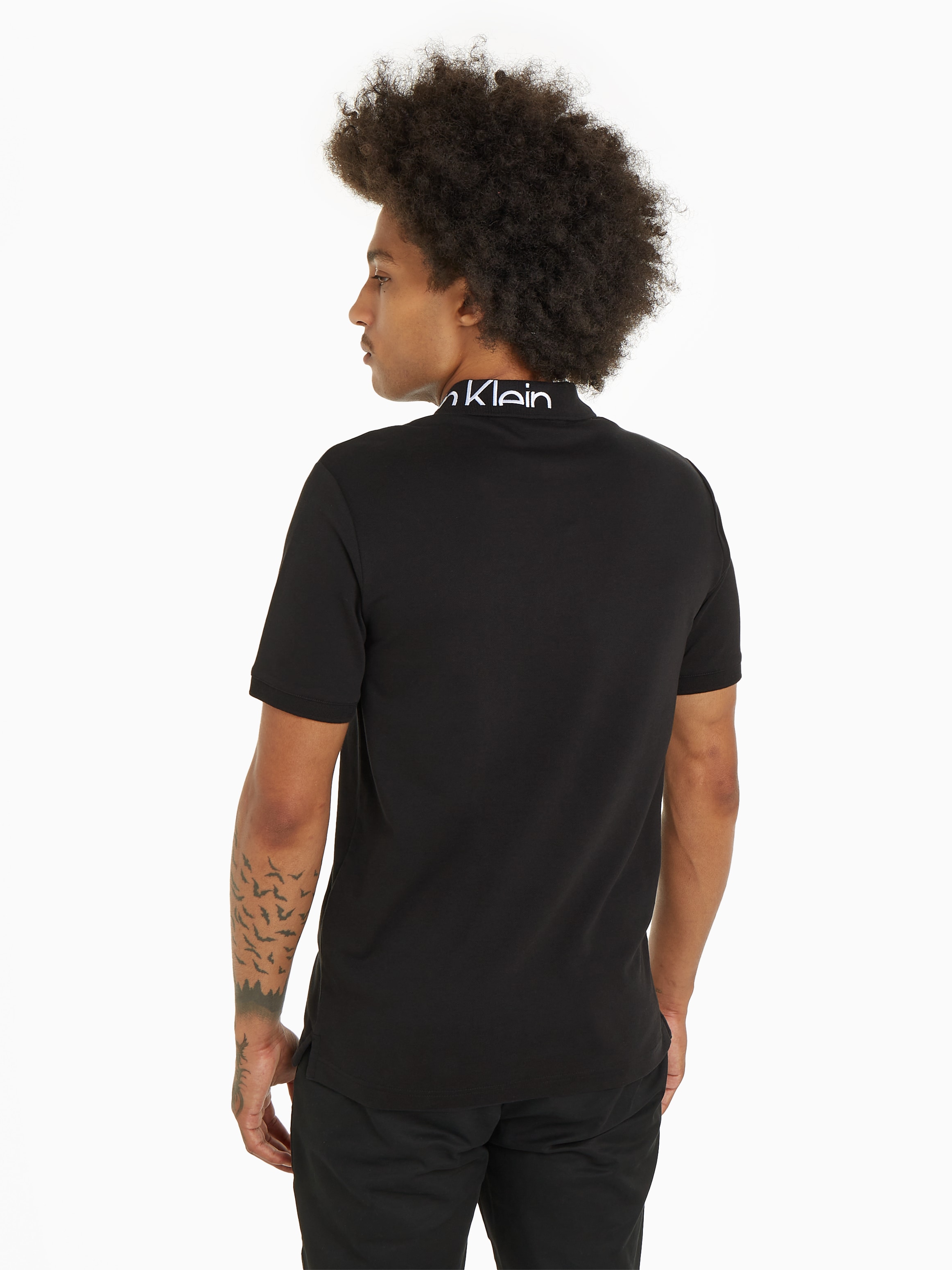 Calvin Klein Poloshirt "STRETCH PIQUE EMBROID LOGO POLO" günstig online kaufen