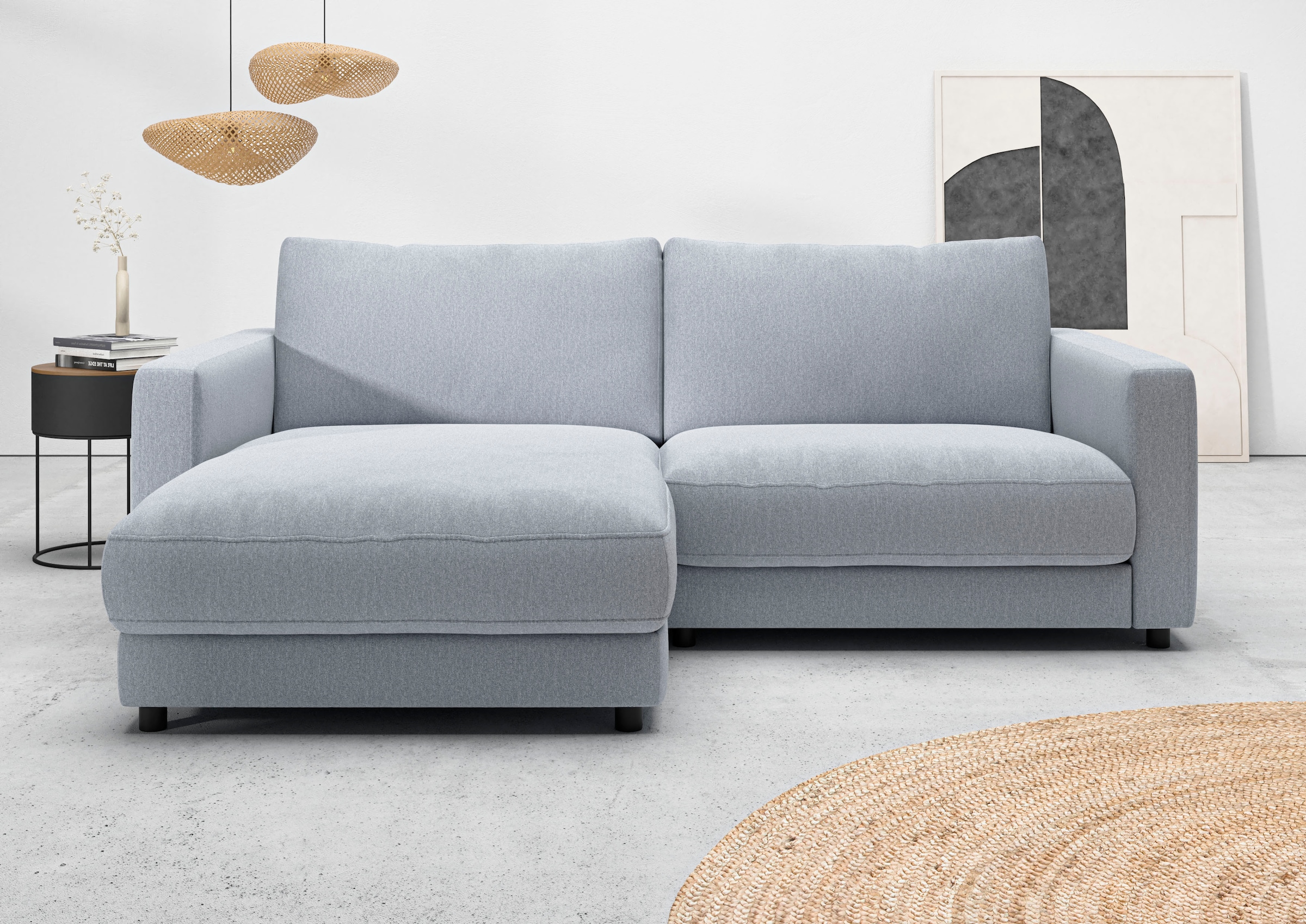 Home affaire Ecksofa "Ecksofa Jiro, L-Form, große Sitztiefe, Breite 226 cm" günstig online kaufen