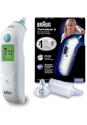 Braun Ohr-Fieberthermometer »ThermoScan® 6 Ohrthermometer IRT6515«, Inklusive 21... kaufen