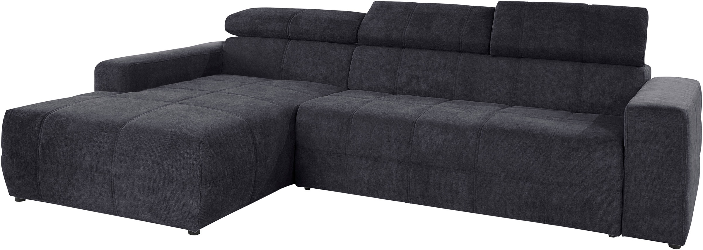 Thumbnail - DOMO collection Ecksofa "Brandon B/T/H: 289/177/80 cm, whlw. mit Sitztiefenverstellung, L-Form", mit Kopfteilverstellung...
