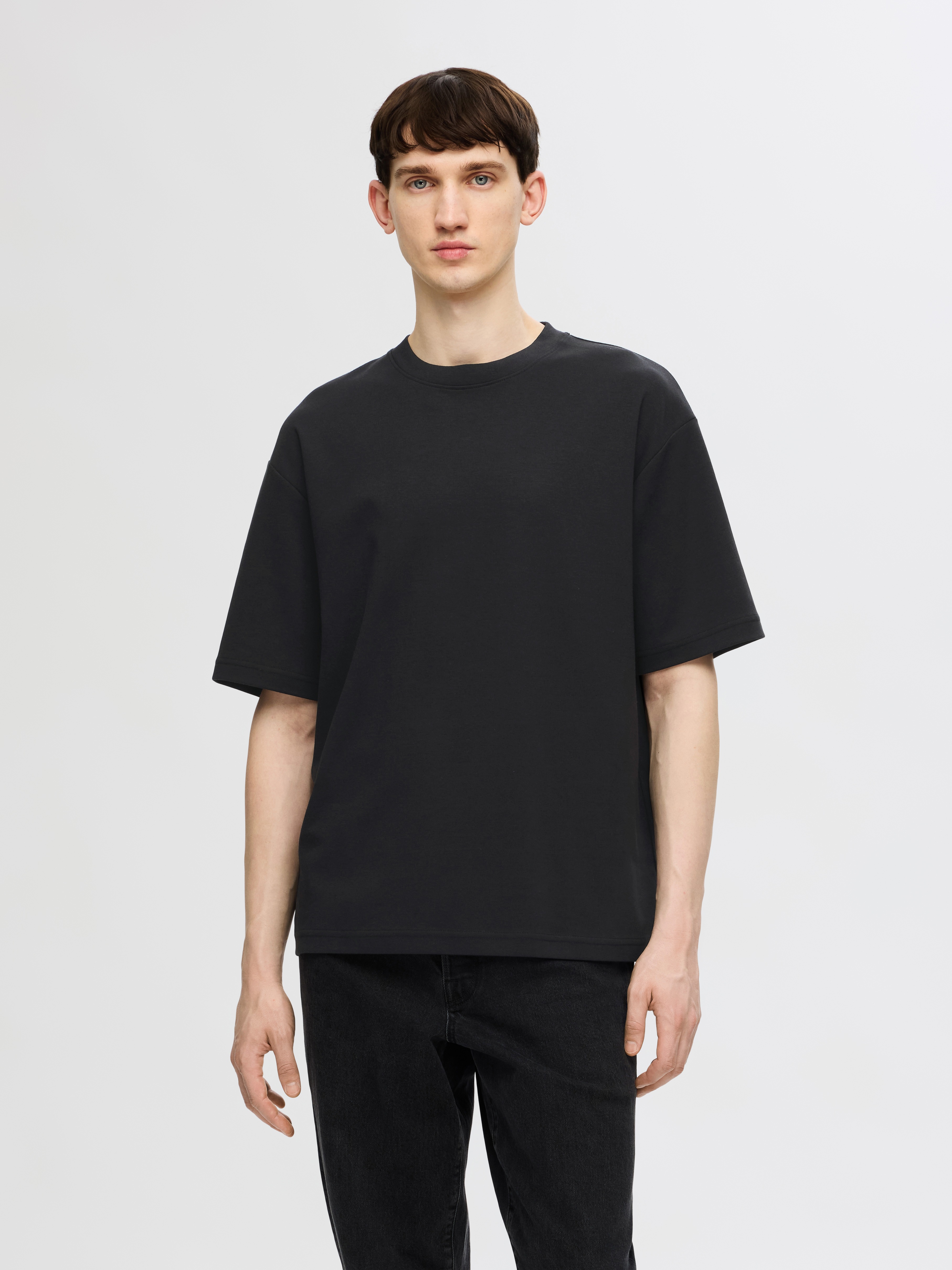 Thumbnail - SELECTED HOMME Rundhalsshirt "SLHLOOSEOSCAR SS O-NECK TEE 3 PACK NOOS", (Packung, 3 tlg.)