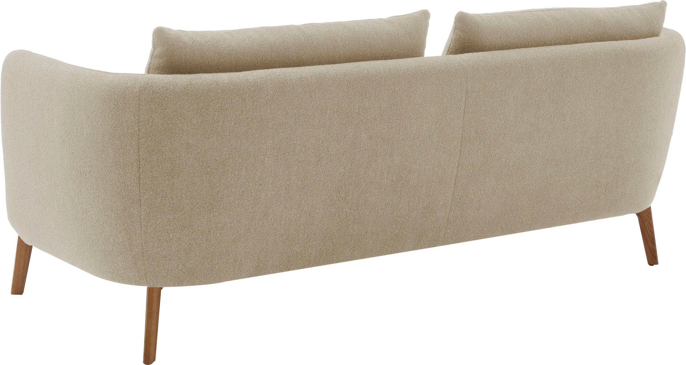 SCHÖNER WOHNEN-Kollektion 3-Sitzer »Pearl - 5 Jahre Hersteller-Garantie, auch in Bouclé«, Maße (B/H/T): 210/71/91 cm, Füße Massivholz