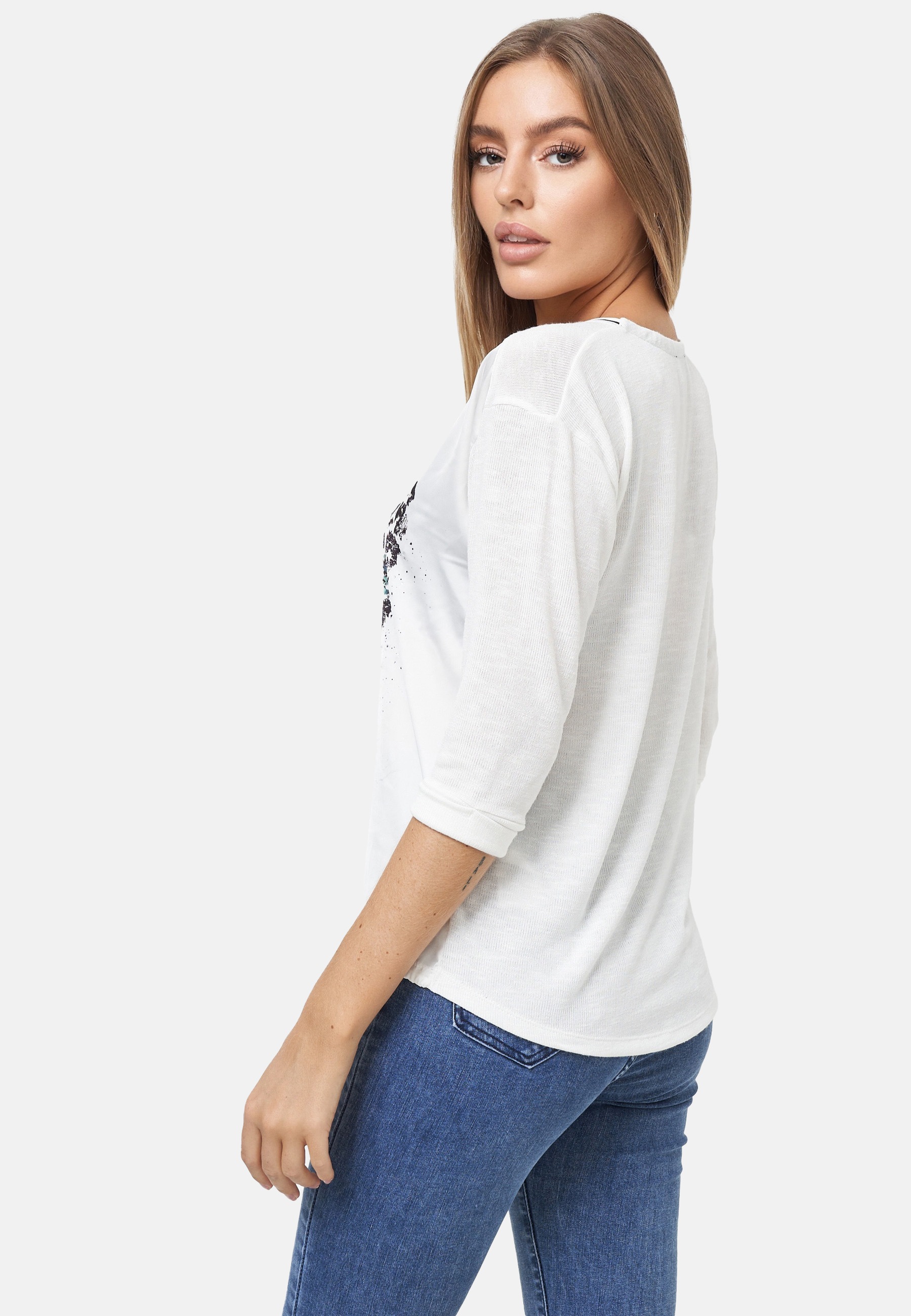 Decay Ballonshirt, mit trendigem Frontprint