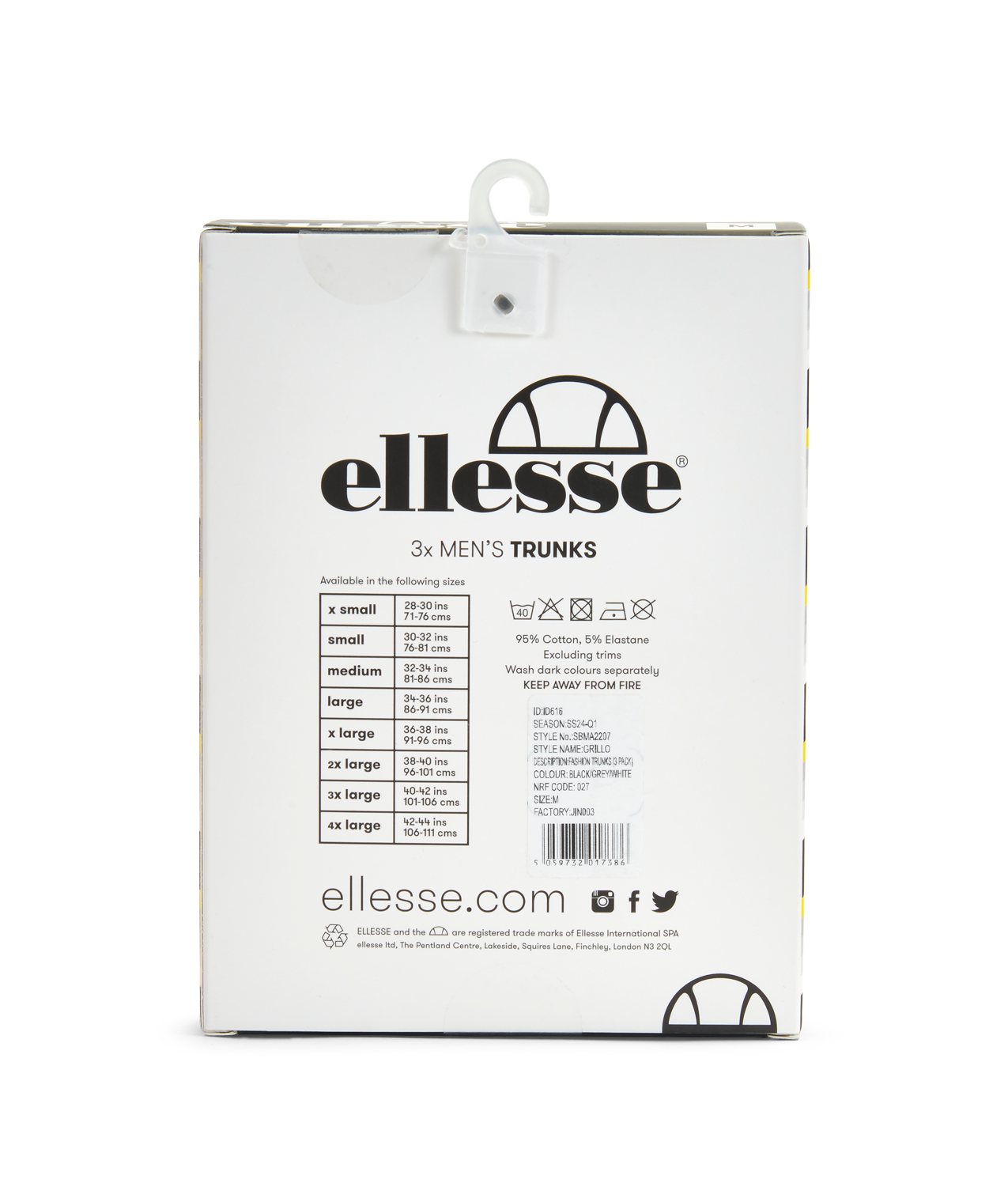 Ellesse Boxershorts "GRILLO FASHION TRUNK" sportlicher Stil, aus Baumwolle günstig online kaufen