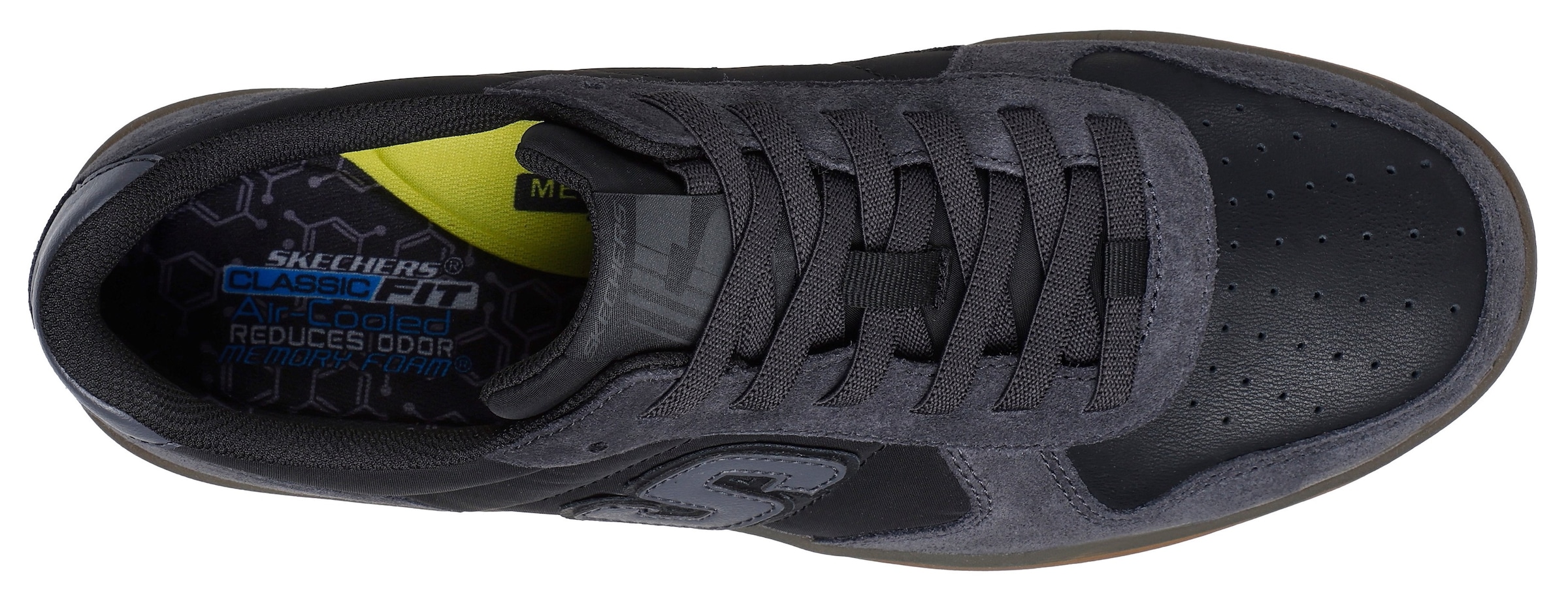 Skechers Slip-On Sneaker »NEW WAVE CUP-CALVEN«, Retro Sneaker, Schnürschuh mit Gummizug
