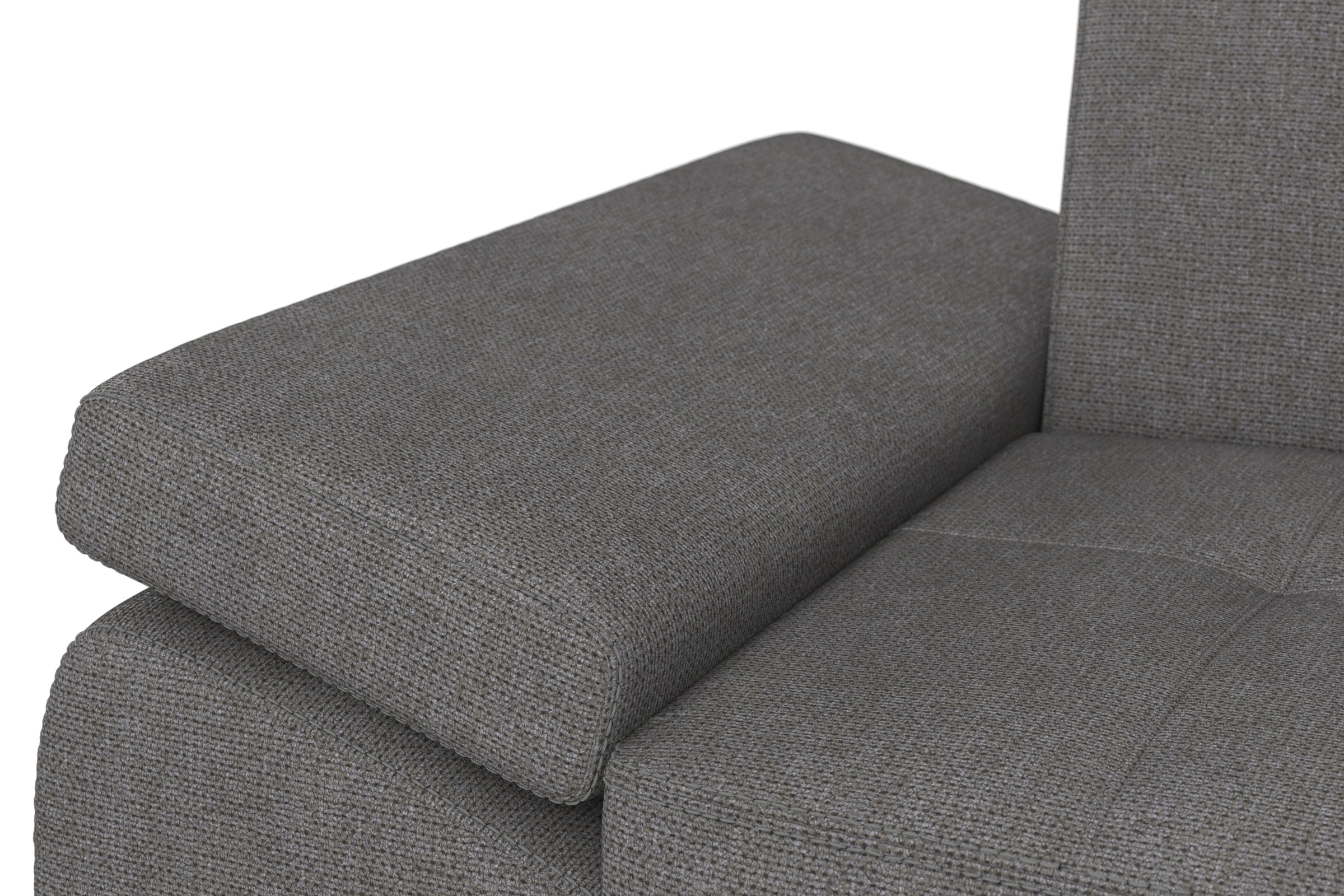 DOMO collection Ecksofa »Capelo L-Form«, mit Armteilverstellung, wahlweise mit Bettfunktion, Federkern