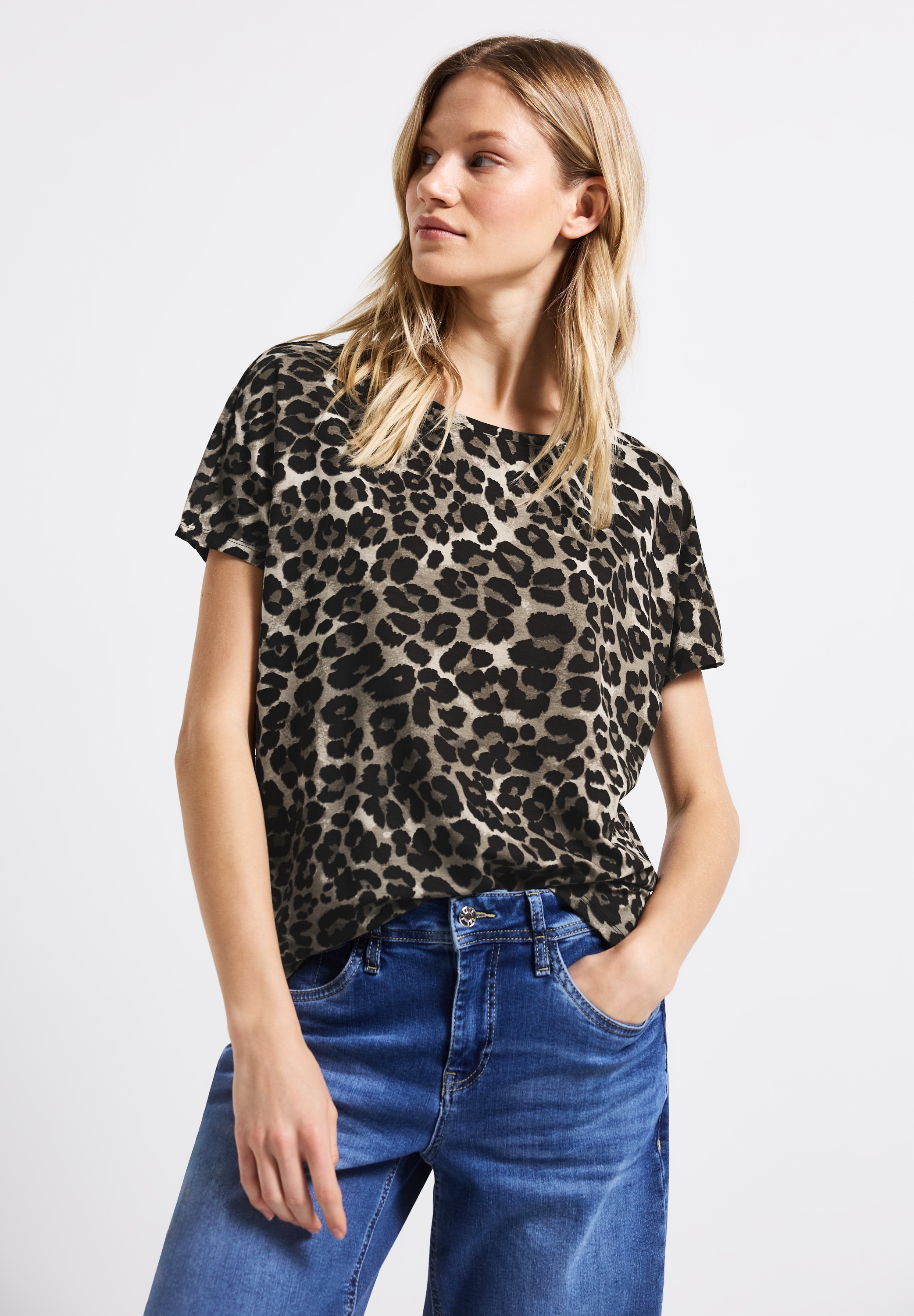 STREET ONE Print-Shirt, mit Animal-Print günstig online kaufen