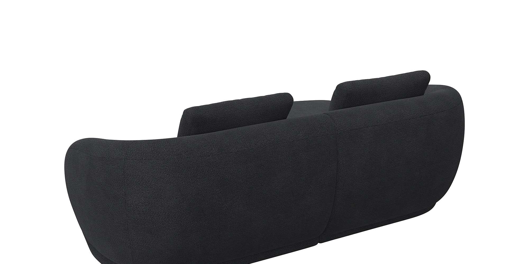 FLEXLUX Wohnlandschaft »Torino, rund, L-Form, Sofa-Ecke mit Recamiere, Longchair-Sofa«, OTTOs Choice, organisches Sofa-Design, Kaltschaum, Wellenunterfederung