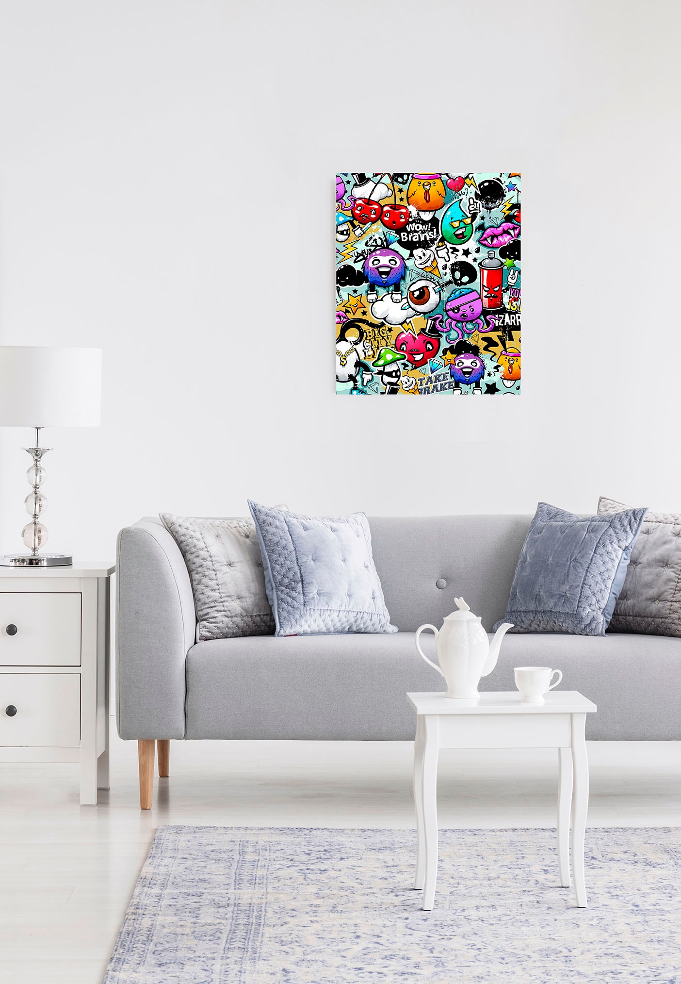 Marmony Infrarotheizung »Motiv Graffiti« Komplett-Set, 