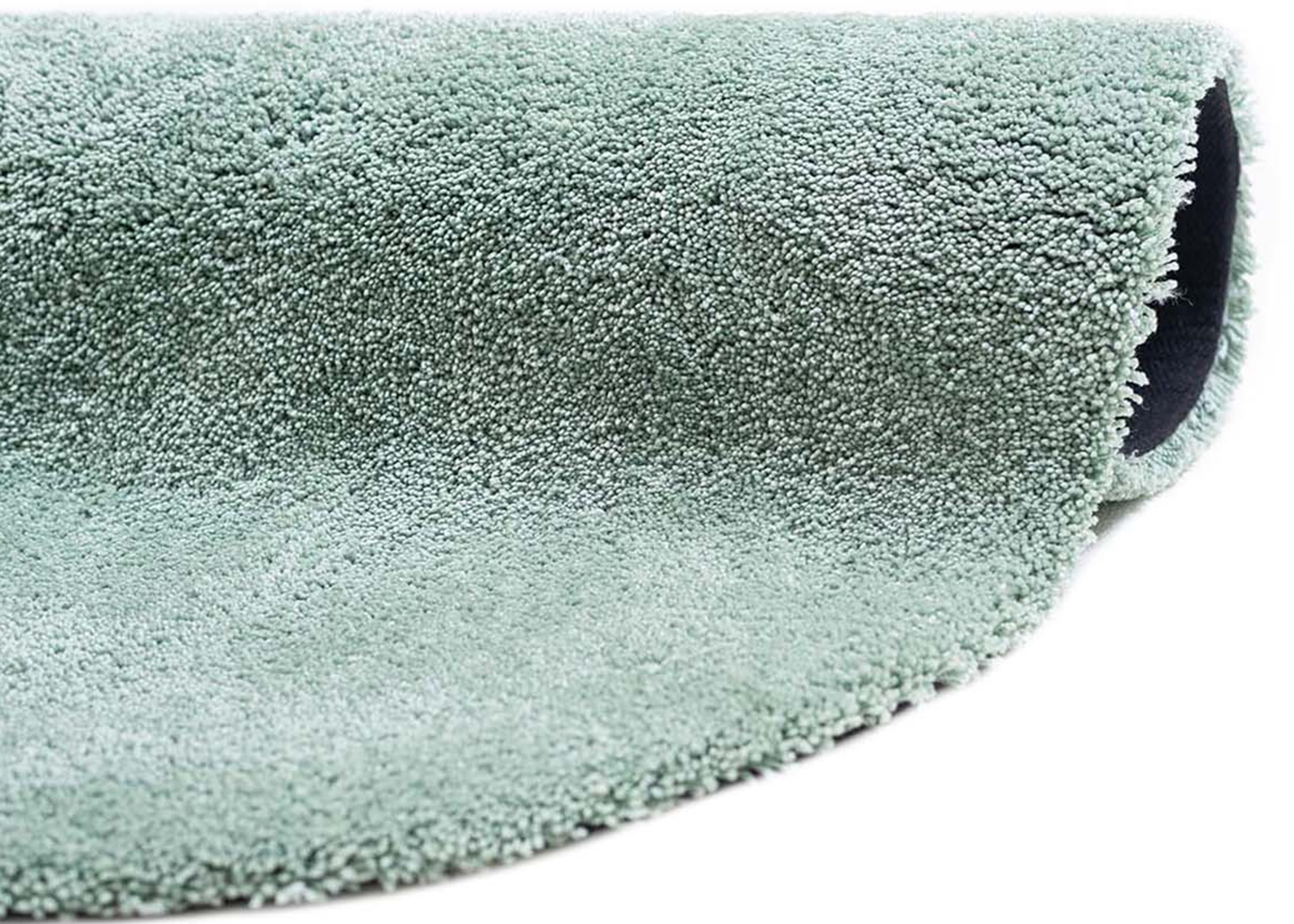Hochflor-Teppich TOM TAILOR HOME "Shaggy Teppich Cozy", grün (mint), H:25mm Ø:100cm, Polyester, Teppiche, Uni Farben, auch in Pastell Farben, weich & kuschelig 3
