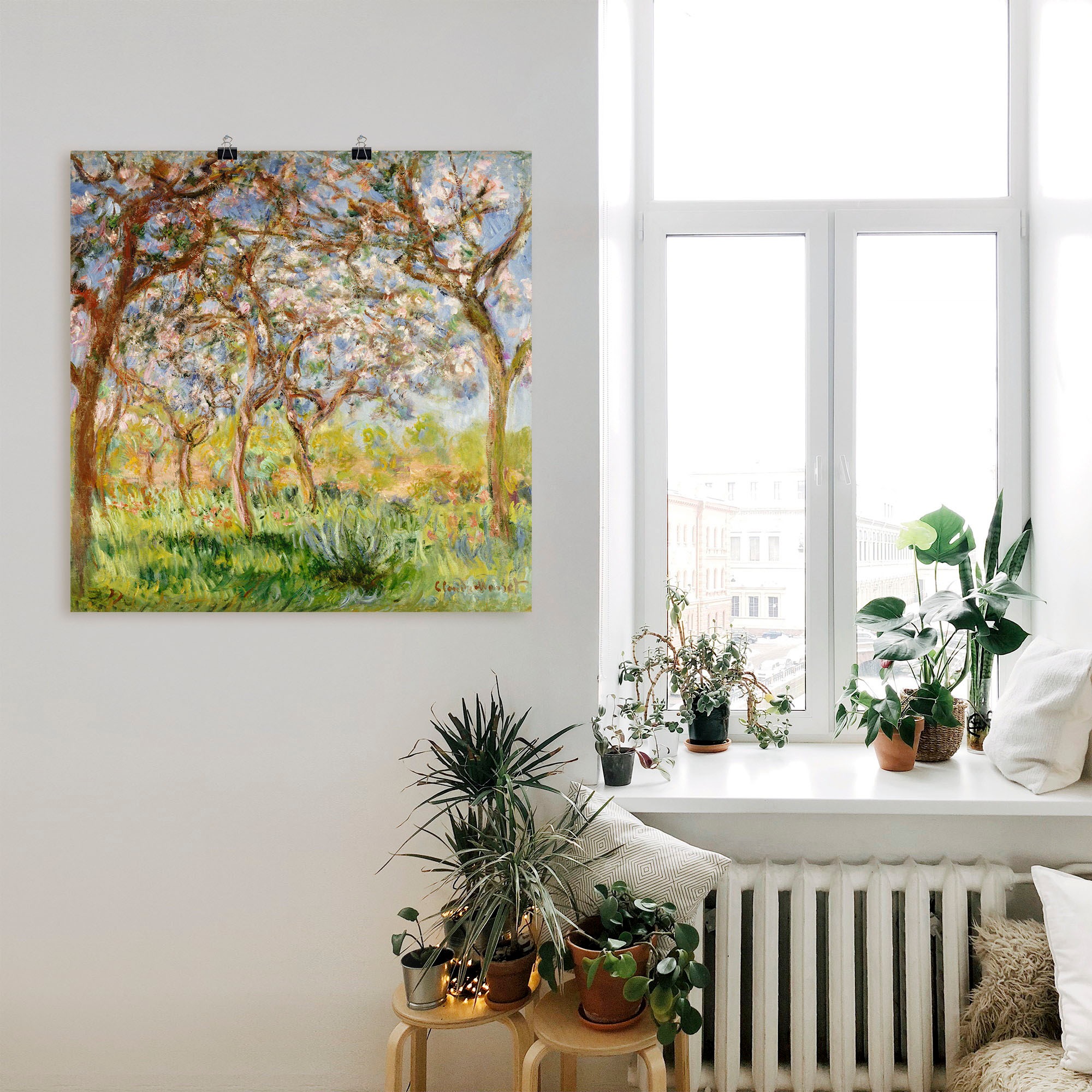 Artland Wandbild "Frühling in Giverny.", Wiesen & Bäume, (1 St.), als Leinw günstig online kaufen