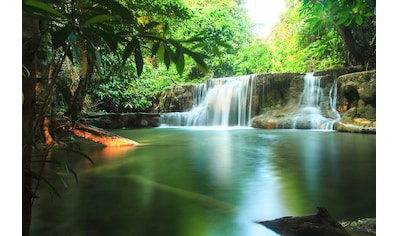 Papermoon Fototapete »Kleiner Regenwald Wasserfall«, Vliestapete, hochwertiger... kaufen