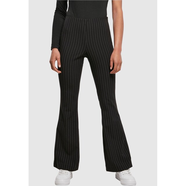 URBAN CLASSICS Stoffhose »Damen Ladies Flared Pin Stripe Pants«, (1 tlg.)  online bestellen | BAUR