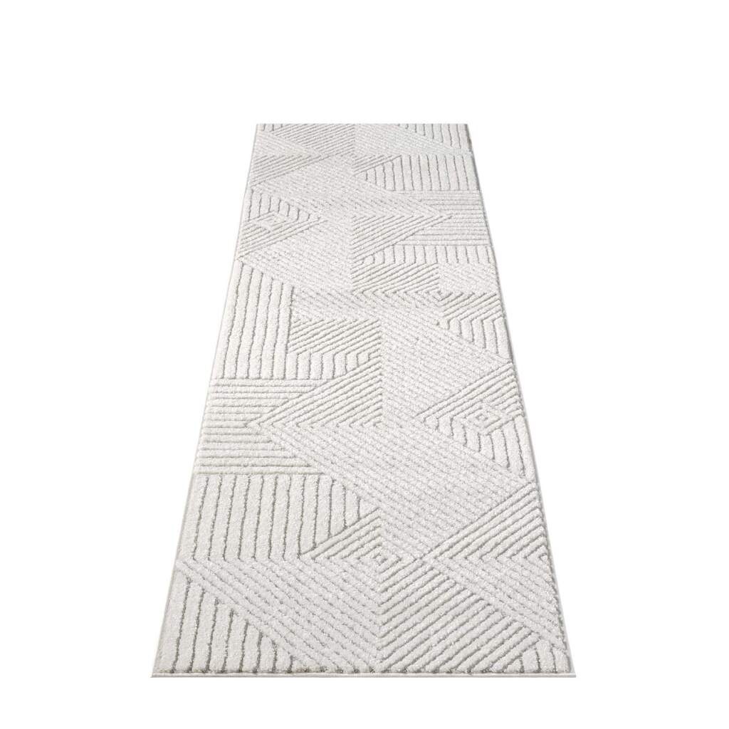 Carpet City Teppich "LOUNGE 0632" rechteckig 15 mm Höhe Kurzflor-Teppich Mo günstig online kaufen