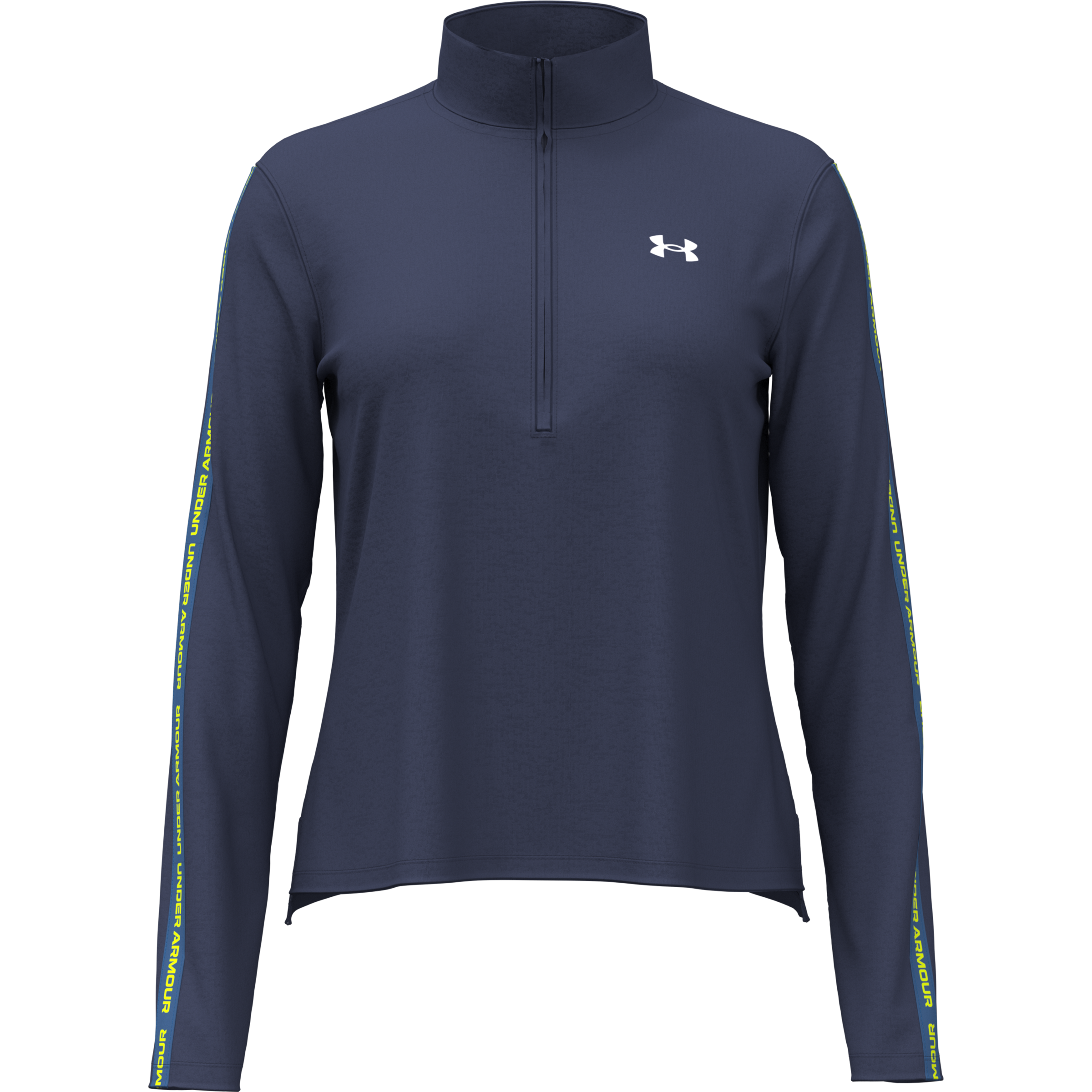 UNDER ARMOUR Damen Trainingsshirt "UA Icon Vida Flc FZ", gelb, Gr. L, Obermaterial: 100% Polyester, Shirts, sportliche Passform, atmungsaktiv,