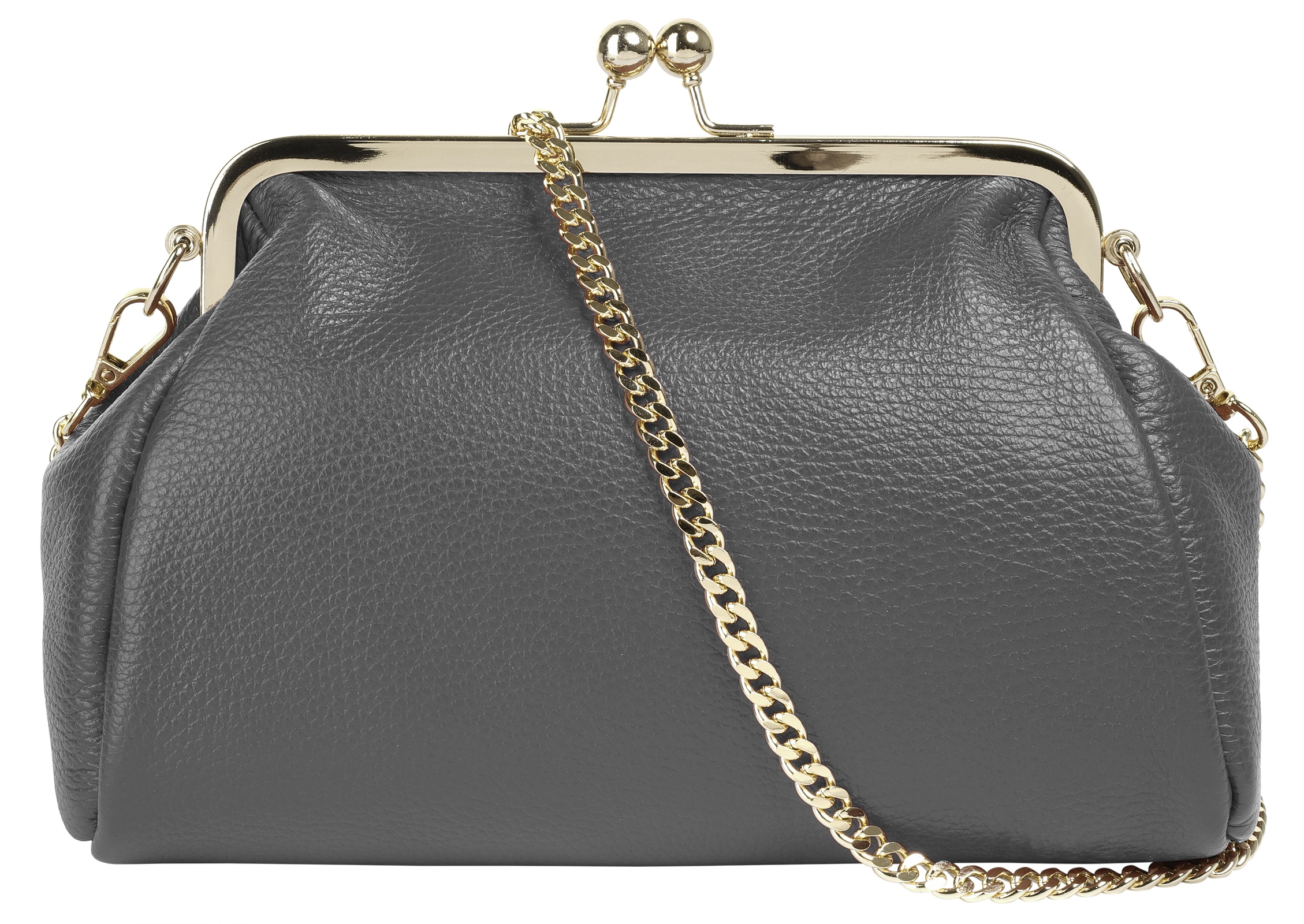 Cluty Abendtasche, echt Leder, Made in Italy günstig online kaufen