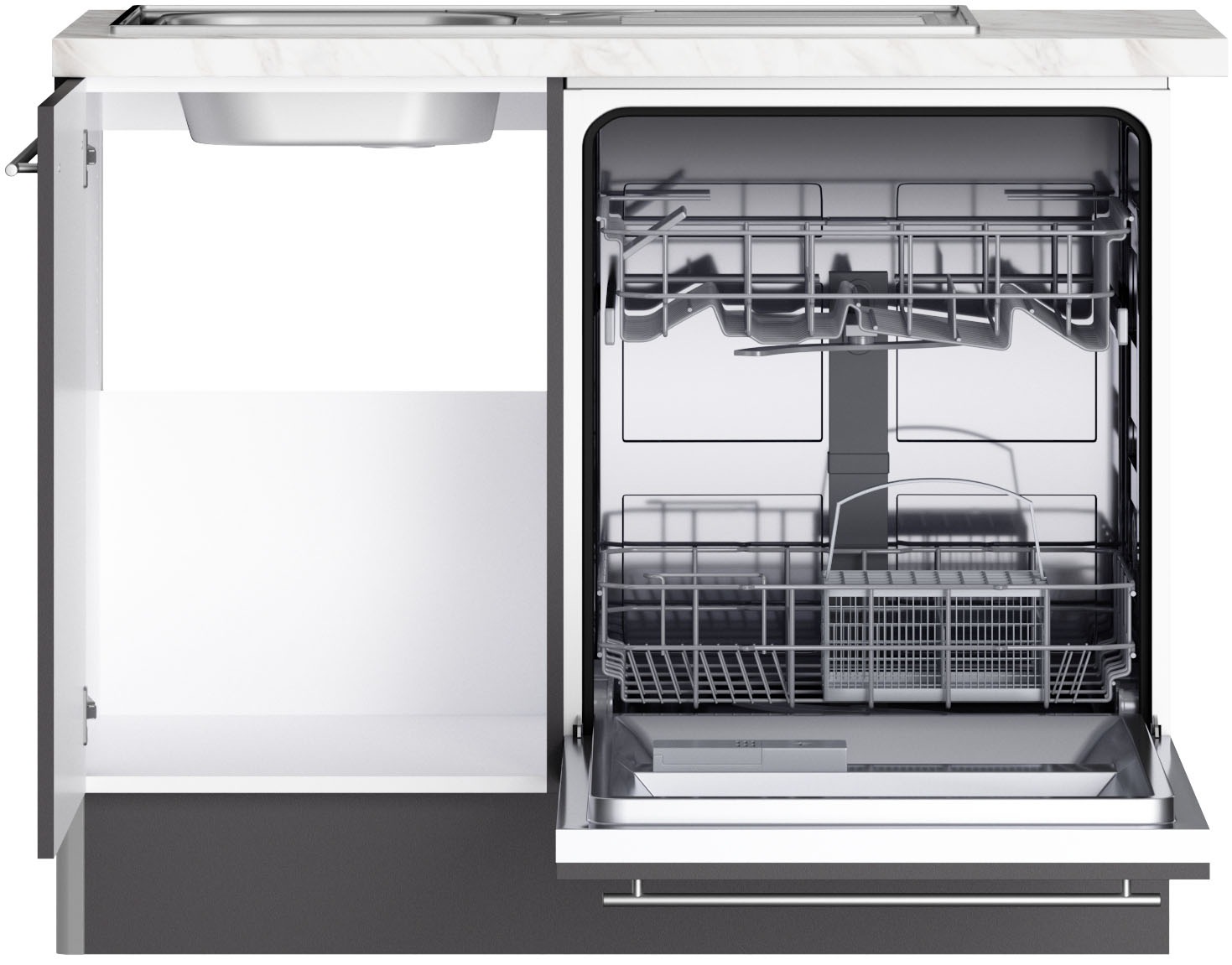 OPTIFIT Küche »Bern2«, Stellmaße 295 x 175 cm, wahlweise mit E-Geräten