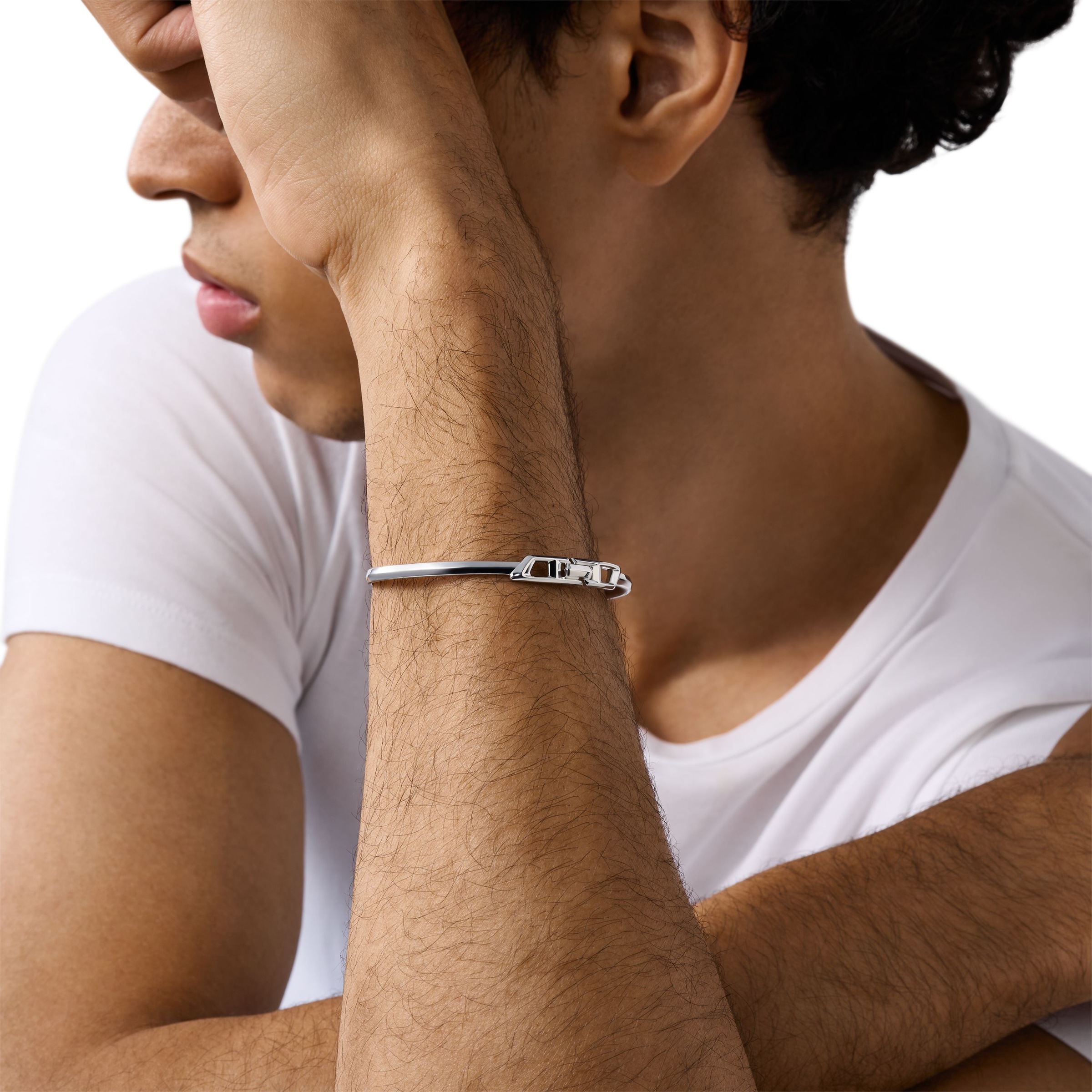 Diesel Armspange »Schmuck Geschenk Silber 925 D LOGO, DL1362040«