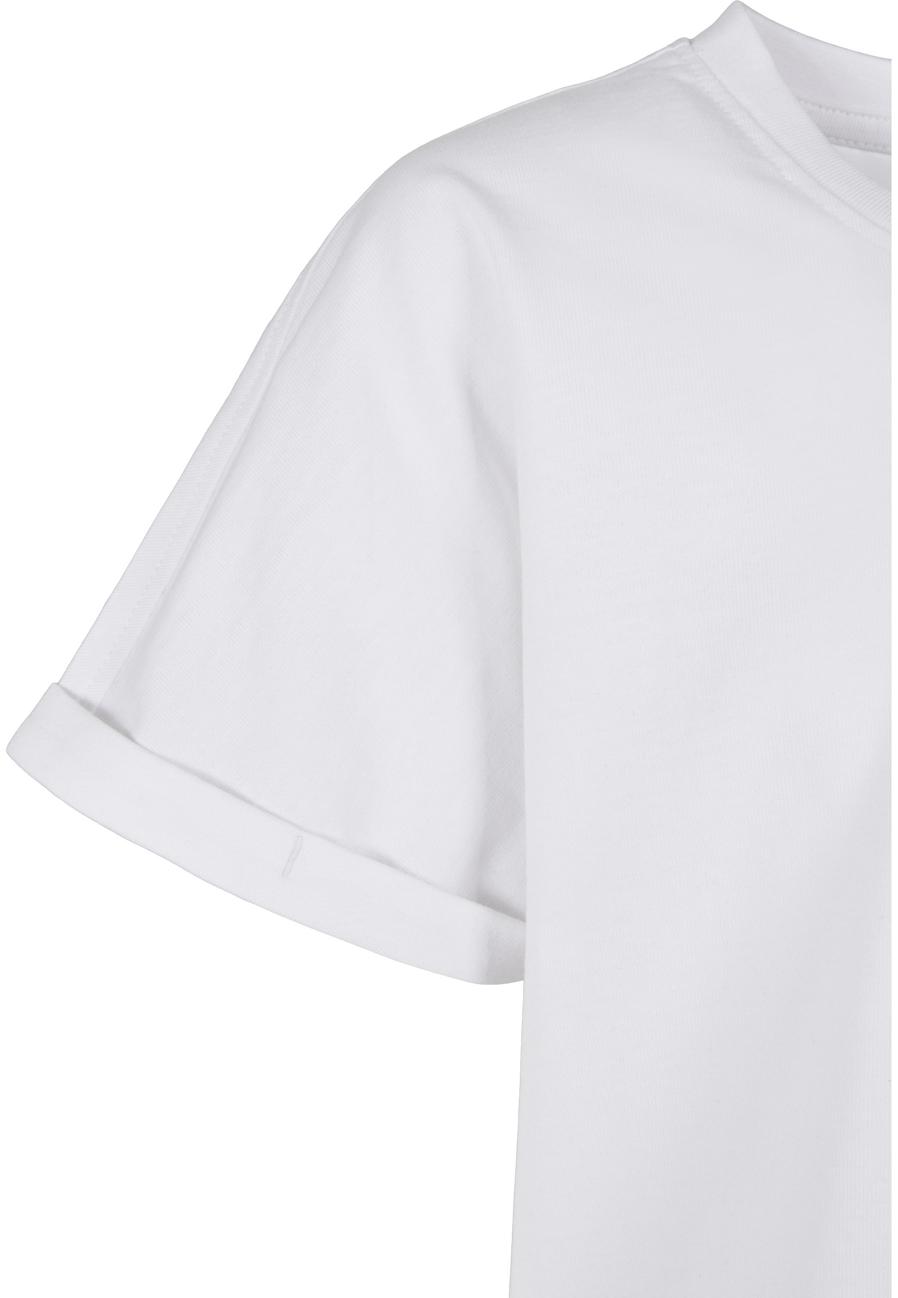 URBAN CLASSICS Kurzarmshirt »Urban Classics Herren Boys Long Shaped Turnup Tee 2-Pack« 1 Stk.