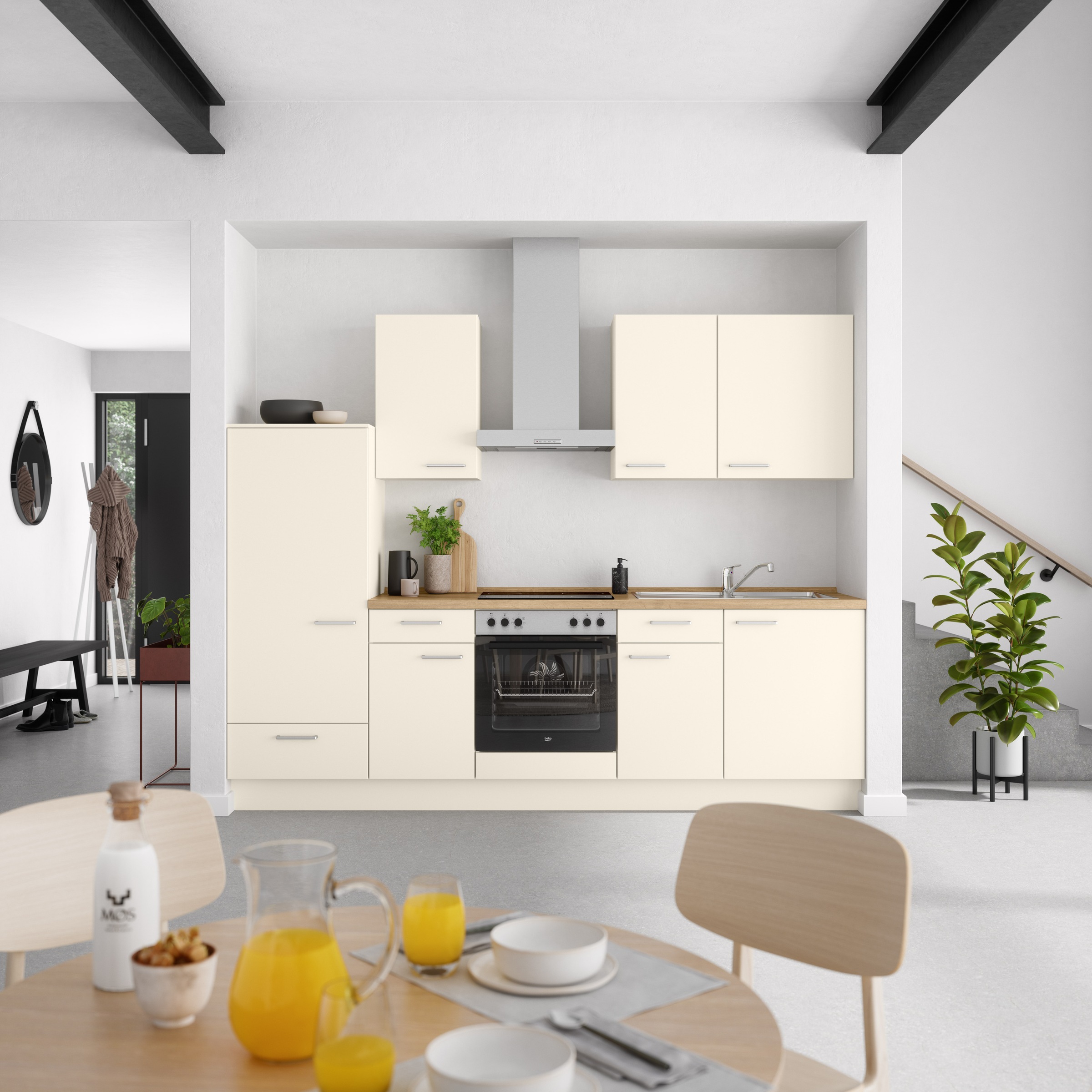 nobilia® Küchenzeile »"Touch I"«, vormontiert, Ausrichtung wählbar, Breite 270 cm, wahlw. mit E-Geräten
