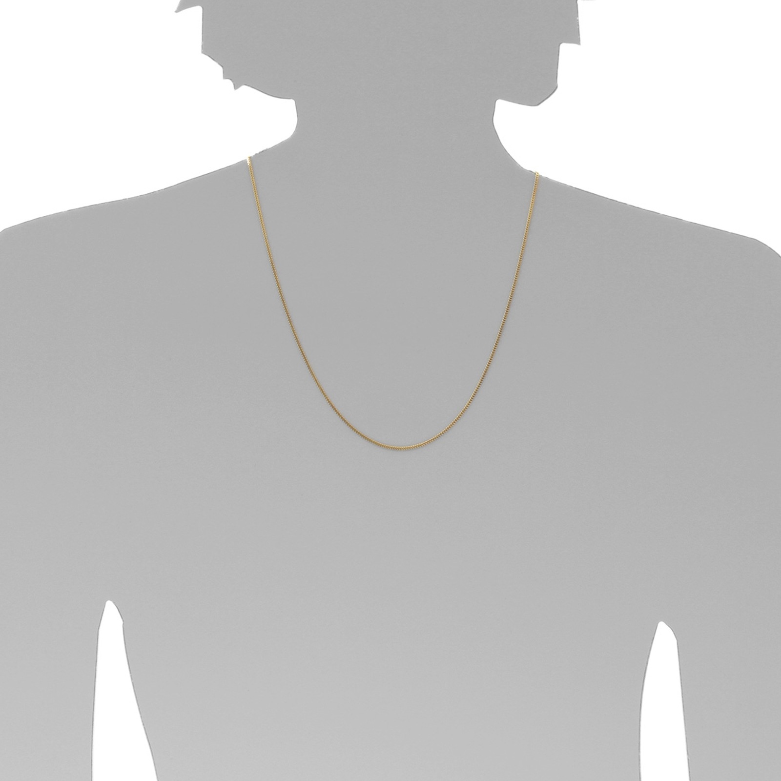 OSTSEE-SCHMUCK Silberkette »- Panzer diamantiert 1,3 mm breit - Silber 925/000, vergoldet -,«
