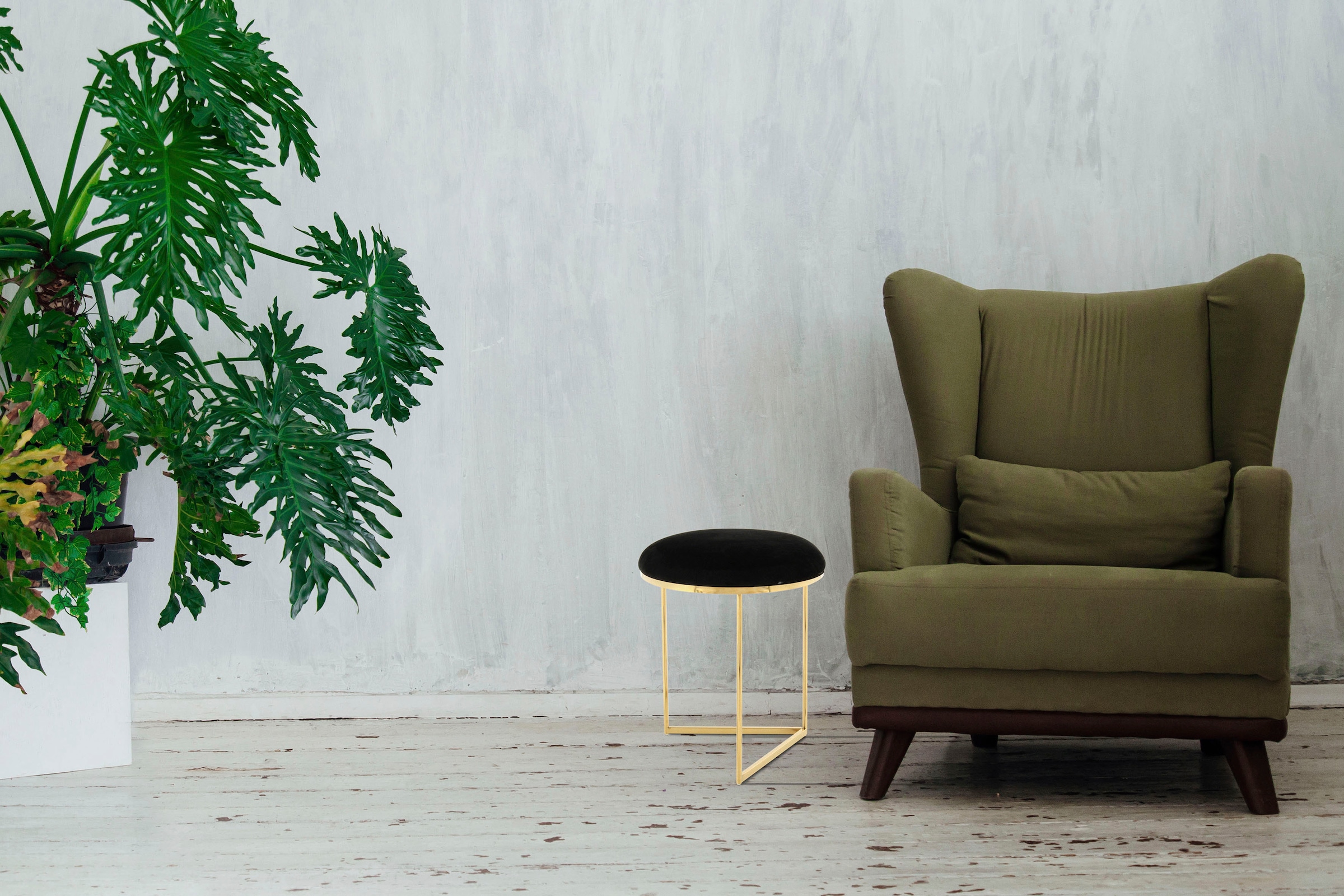 Kayoom Sitzhocker "Hocker Wynona 325, in stilvollem Design, mit dreieckiger günstig online kaufen