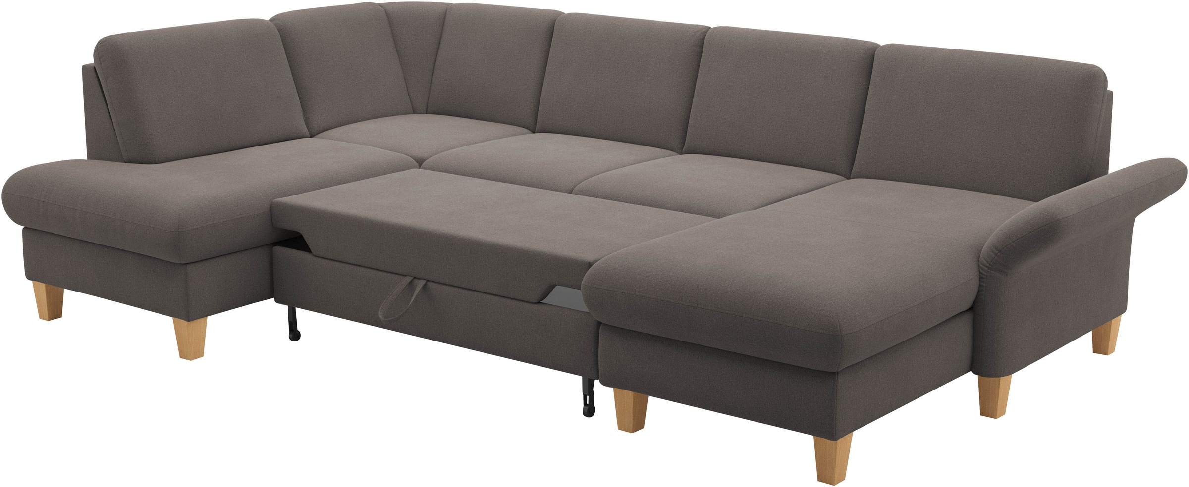 Home affaire Wohnlandschaft »Rochelle«, optional mit Armteilverstellung, mit Bettfunktion & Bettkasten