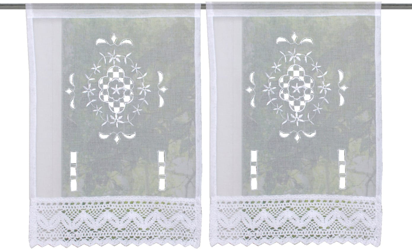 heine home Querbehang Stangendurchzug 2 Stk. tlg.