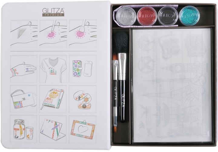 Knorrtoys® Kreativset »GLITZA FASHION Deluxe Set Urban«, (Set), Für alle Oberflächen geeignet