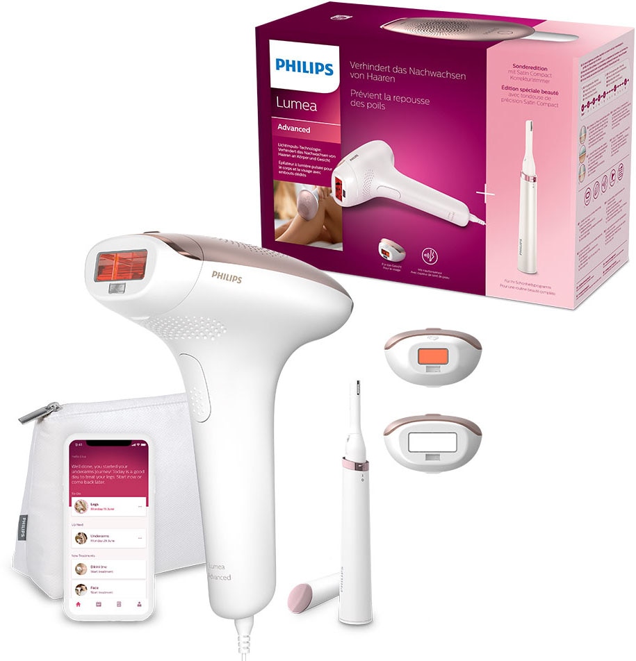 Philips IPL-Haarentferner »Lumea S7000 BRI921/00«, 250000 Lichtimpulse, 2 Aufsätze (Körper und Gesicht), inkl. Präzisionstrimmer